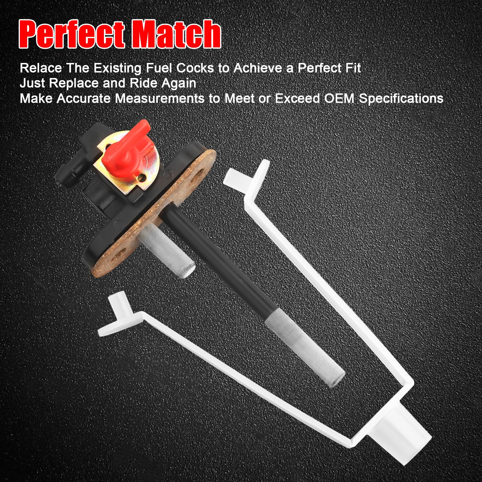 7051006 Petcock Fuel Shutoff Valve For 1993-2008 Polaris Scrambler Sportsman Magnum Trail Blazer 250, Trail Boss 250