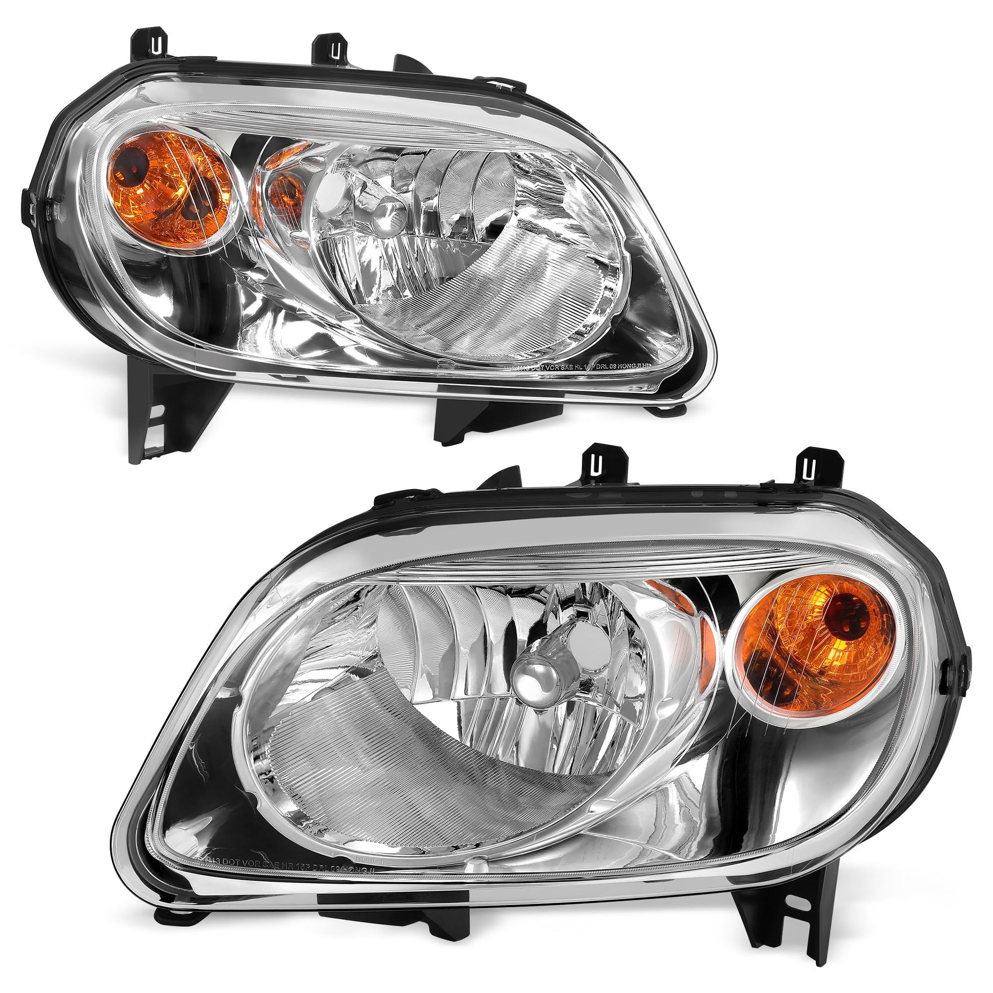 Autosaver88 Headlights Assembly Headlamps Compatible With 2006 2007 2008 2009 2010 2011 Chevy Hhr 06 07 08 09 10 11 2006-2011 06