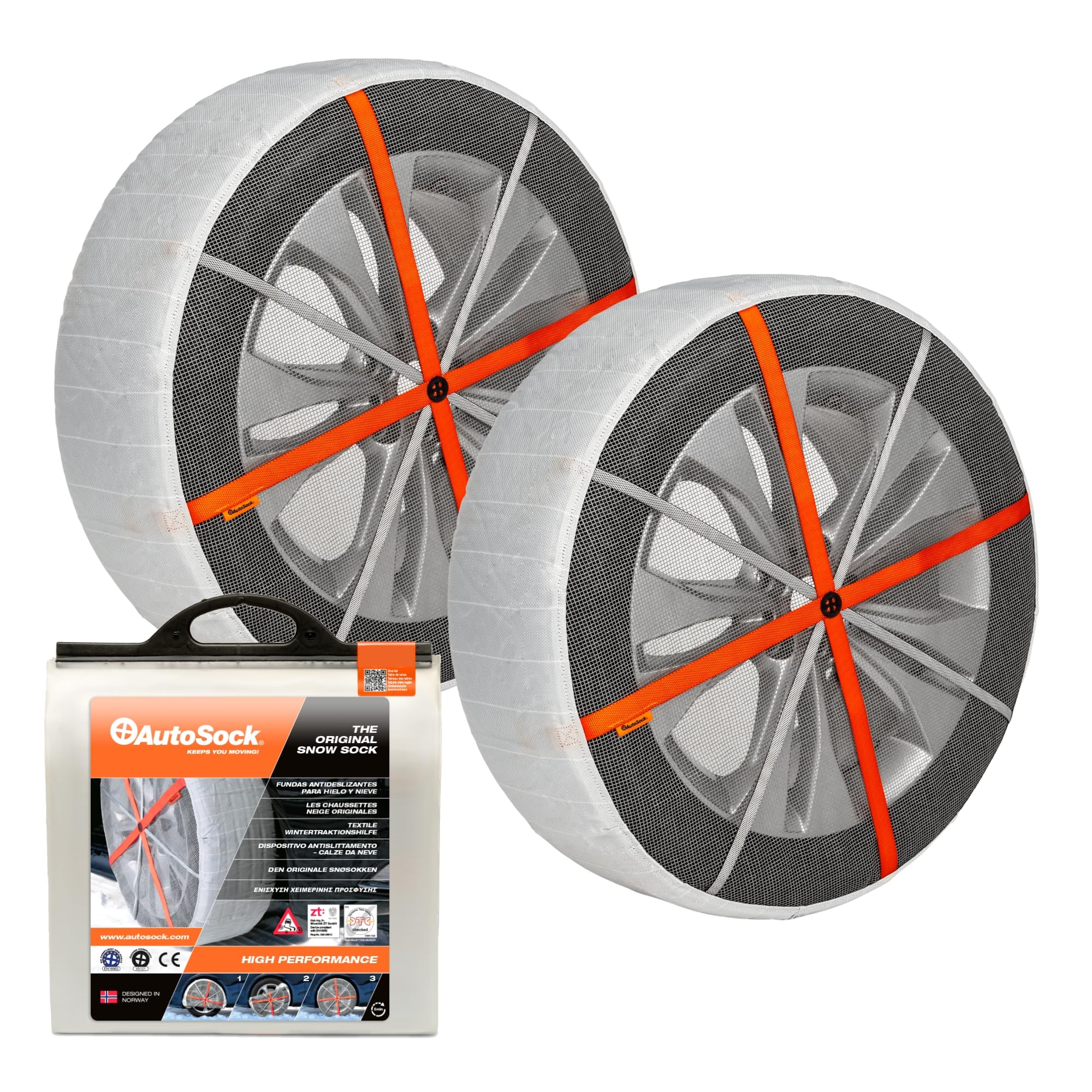 Autosock Hp697, Snow Socks For Tires, Pack Of 2