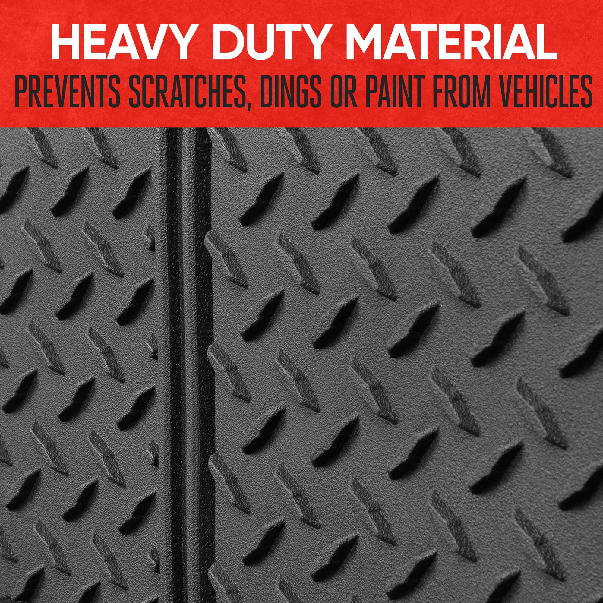 Motor Trend Bumper Guard for Cars - Heavy-Duty Rear Car Bumper Protector for Parked Vehicles, High Intensity Reflector for Night