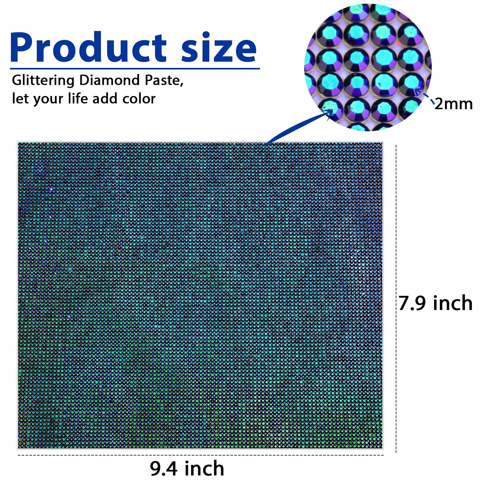 Outus 12000 Pcs Bling Bling Rhinestone Sheet Rhinestones Sticker Diy Car Decoration Sticker Self Adhesive Glitter Crystal Gem St