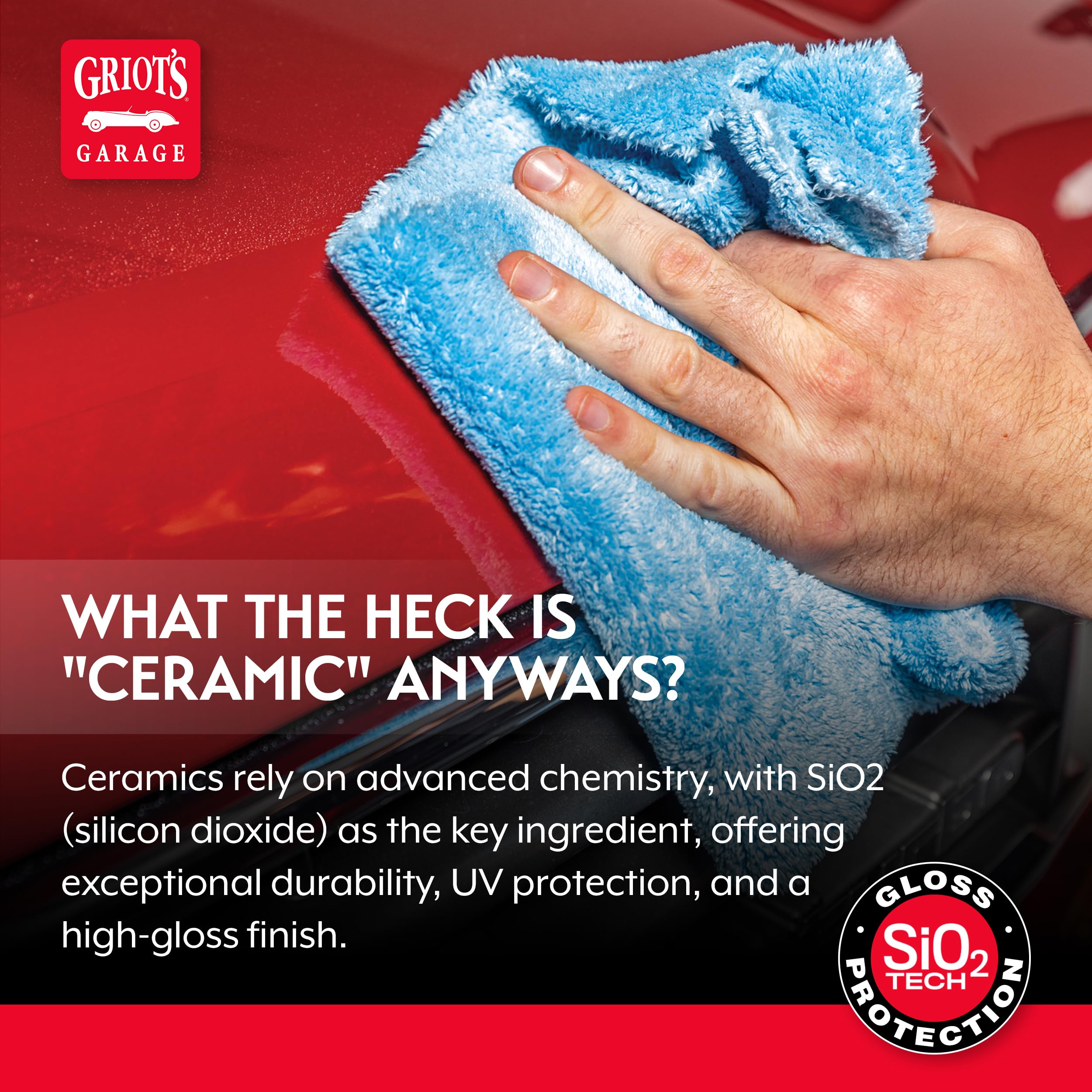 Griot'S Garage Ceramic Speed Shine Detail Spray For Car Detailing, Provides A High-Gloss Finish And Extends Life Of Coatings, 10