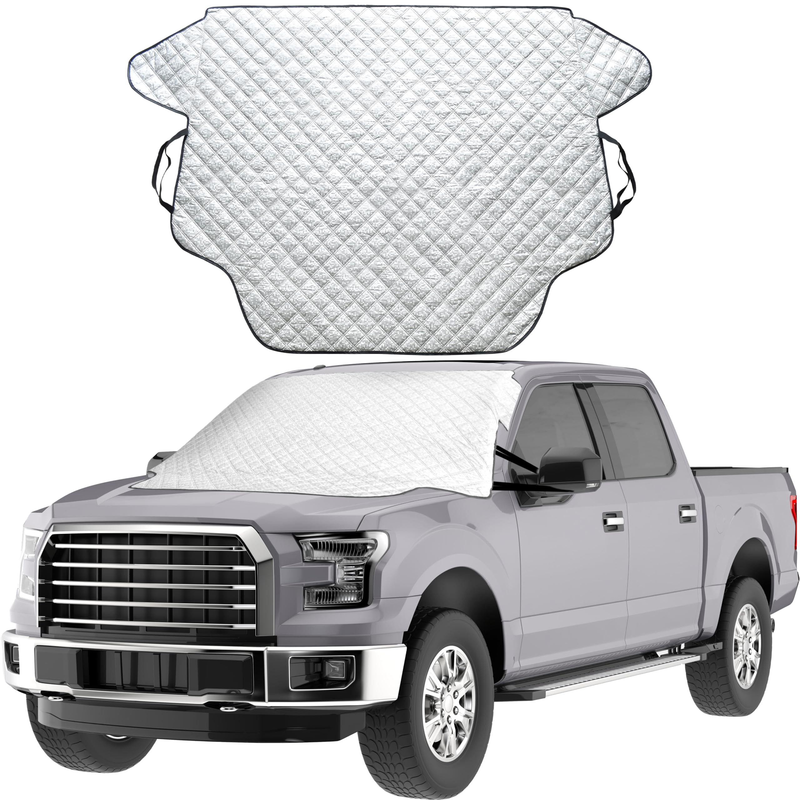 Econour Truck And Suv Windshield Cover For Ice And Snow | Heavy Duty Winter Windshield Snow Cover For Car| Frost And Ice Shield