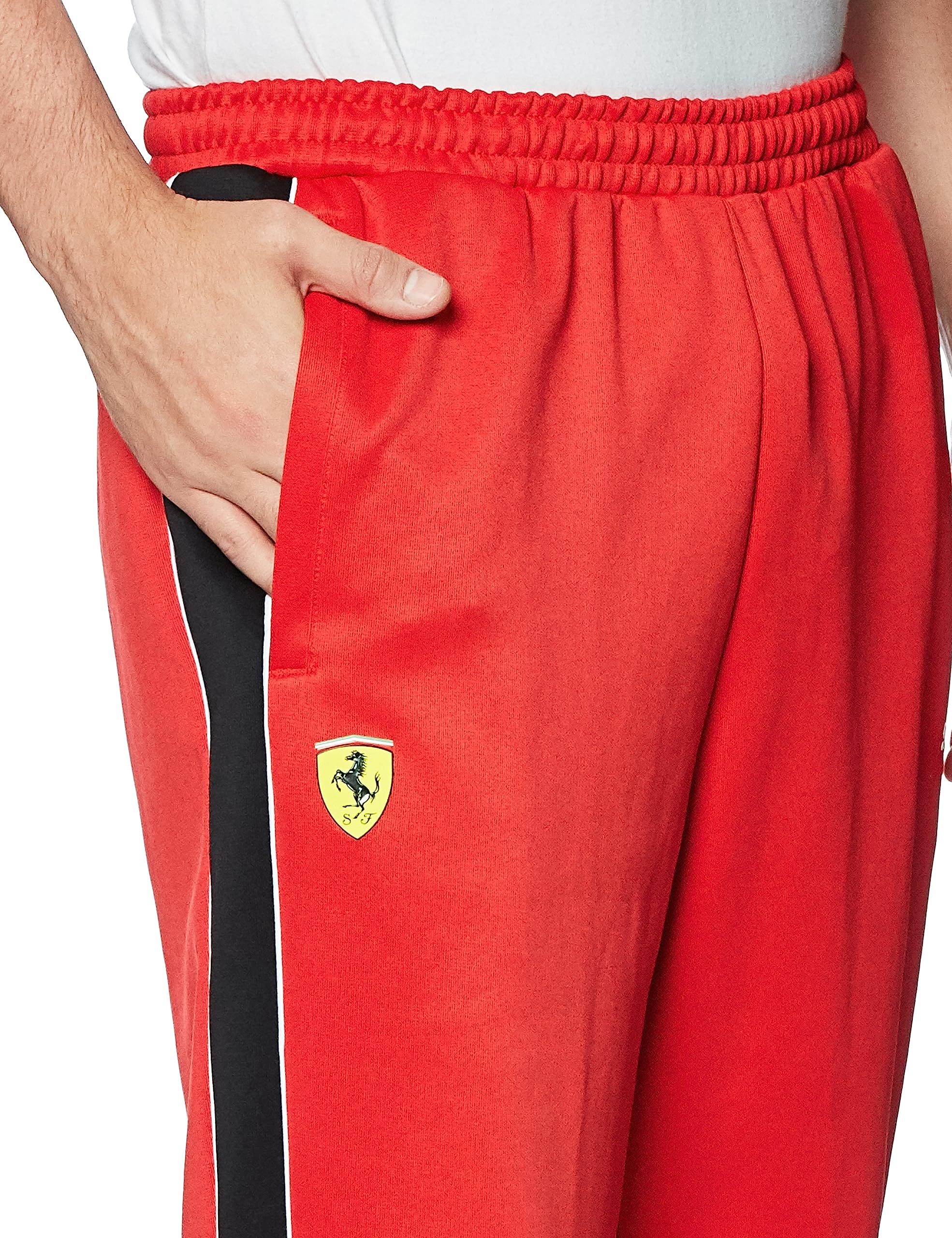 Puma Men'S Standard Scuderia Ferrari Race Mt7 Track Pants, Rosso Corsa, Small