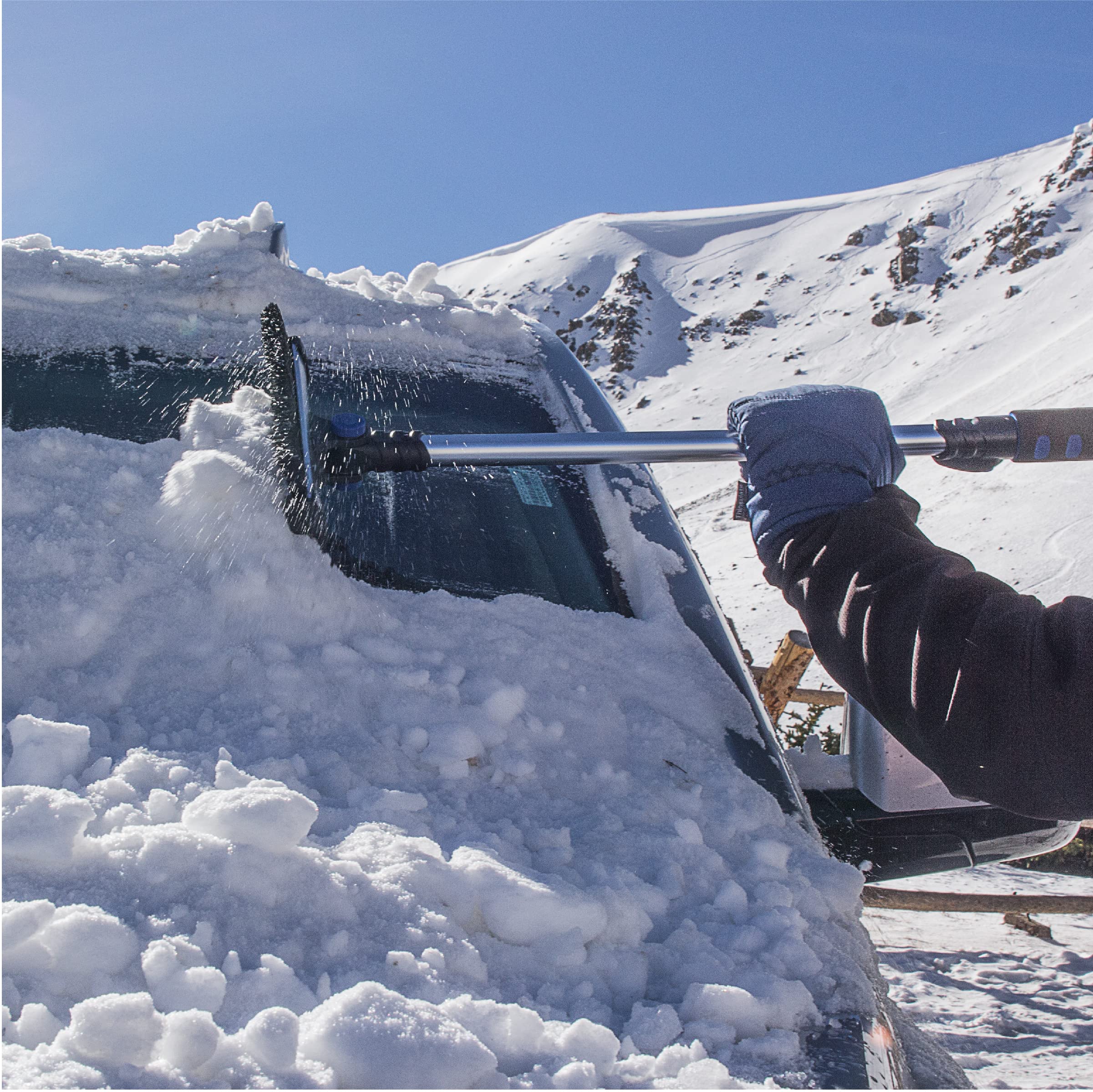 Subzero 80021 60    Quick Lock Snow Broom For Car And 11    Ice Scraper Bundle