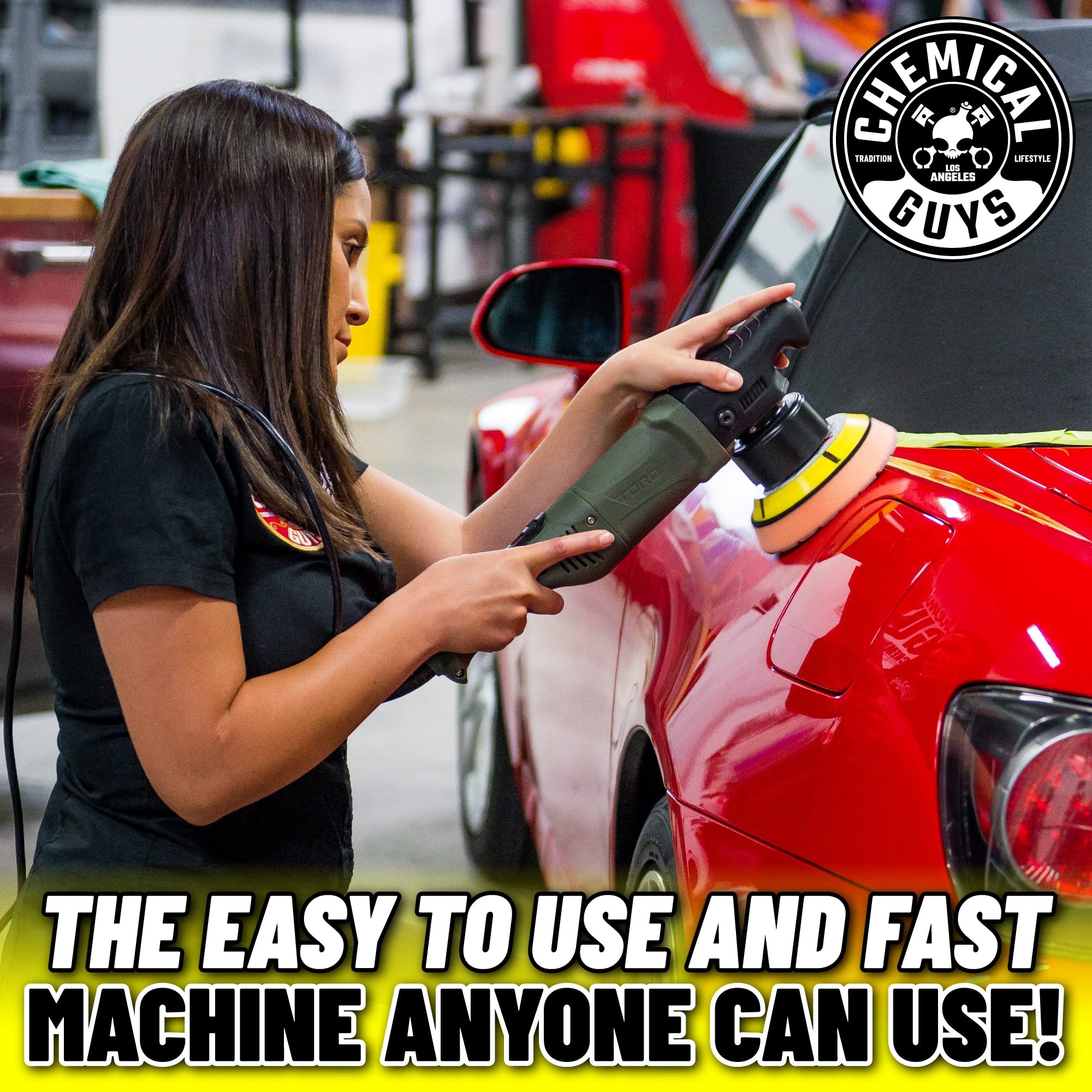 Chemical Guys Buf_501 Torq 10Fx Random Orbital Polisher, (Safe For Cars, Trucks, Suvs, & More) Digital Display, 700W, Orbit 8Mm