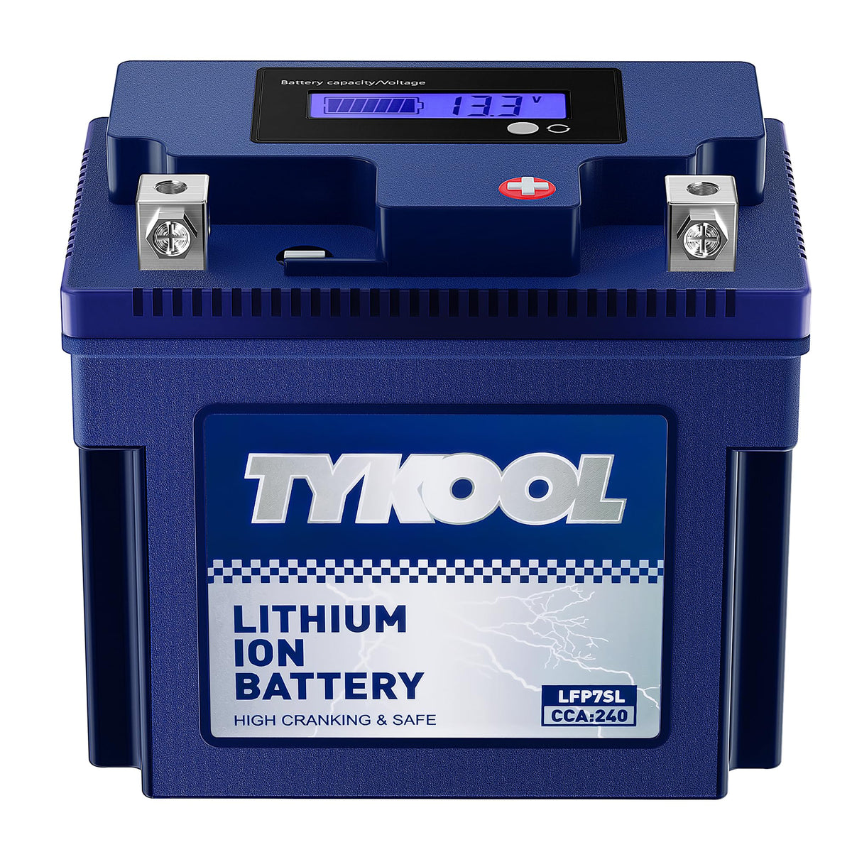 Tykool Ytz7S / Ytx7L Lithium Lifepo4 Motorcycle Battery, 12 V 4 Ah,240 Cca,Built In Bms, Powersports Battery, For Atv,Utv,Jet Sk