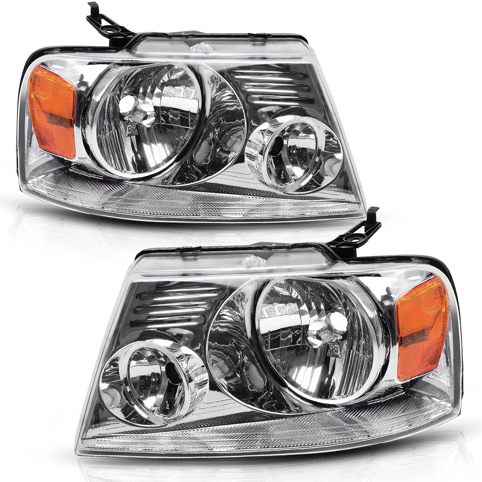 Autosaver88 Headlight Assembly Compatible With 2004 2005 2006 2007 2008 Ford F150 F-150 04-08/2006-2008 Lincoln Mark Lt Headlamp