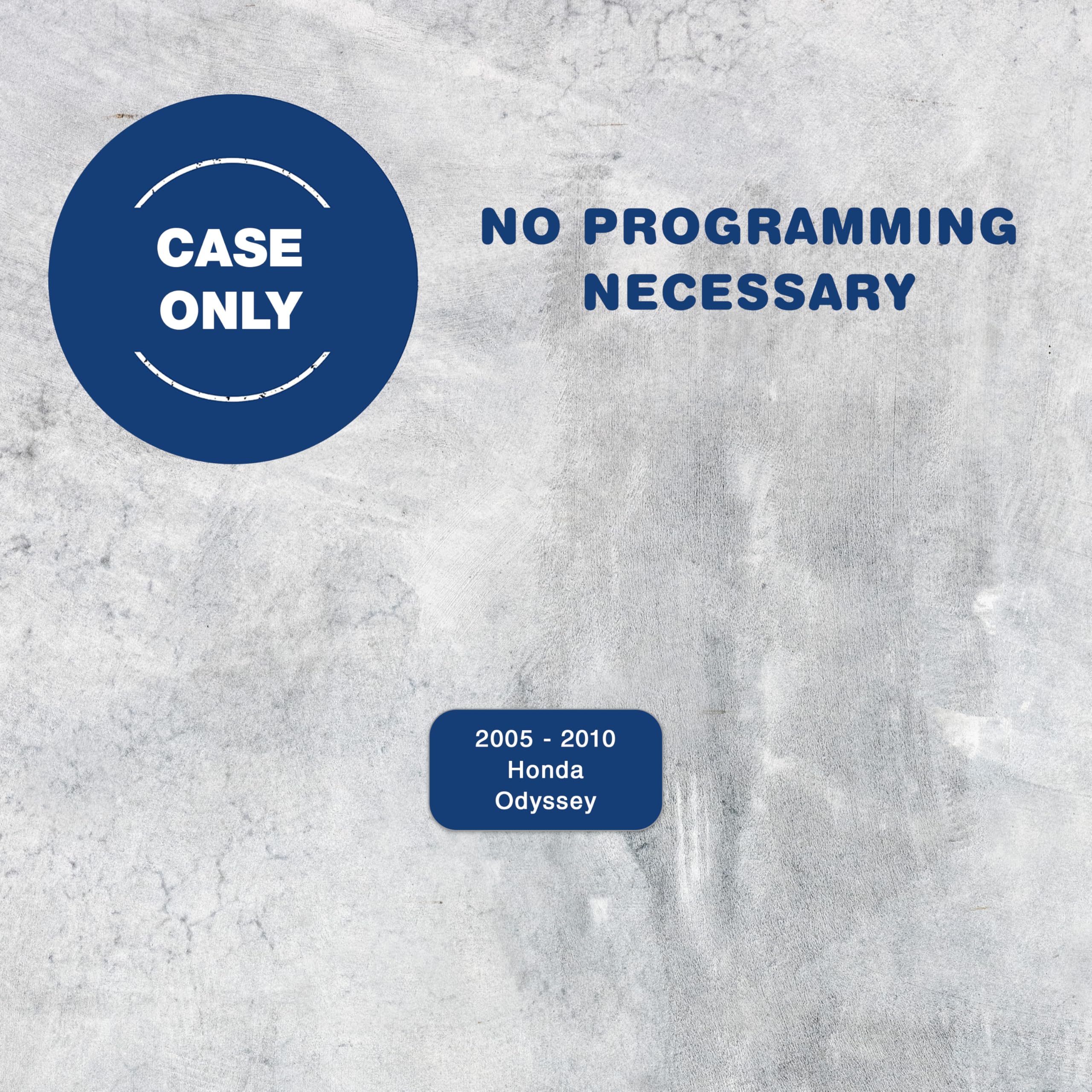 Keylessoption Key Fob Cover Case Replacement For 2005 2006 2007 2008 2009 2010 Honda Odyssey Remote Shell, 6-Button Oucg8D-399H-