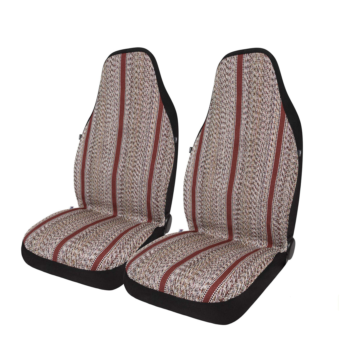 West Coast Auto Baja Blanket Bucket Seat Cover for Car, Truck, Van, SUV - Airbag Compatible (2PCS Red)