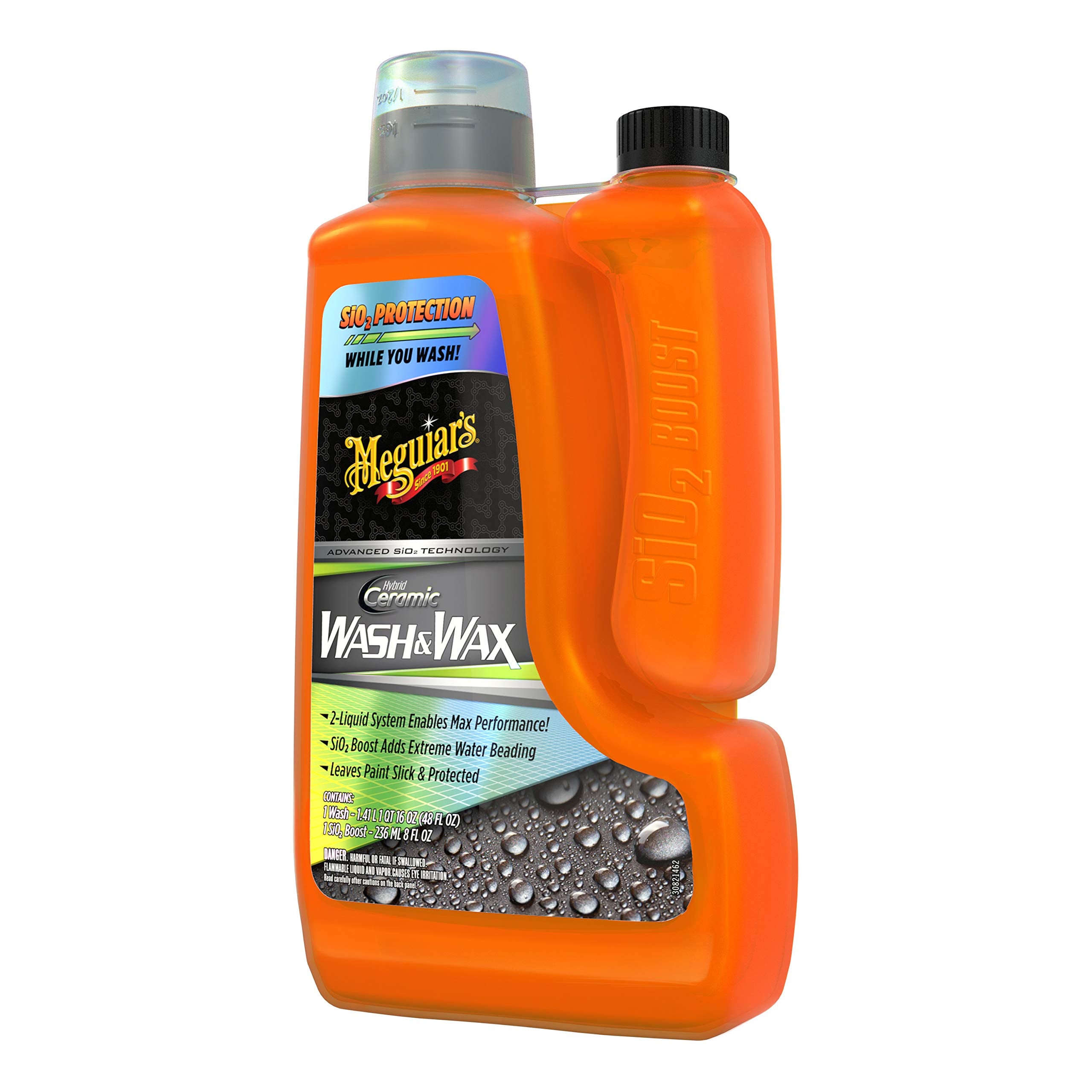 Meguiar'S Hybrid Ceramic Wash & Wax - 48 Oz Wash With 8 Oz Sio2 Boost