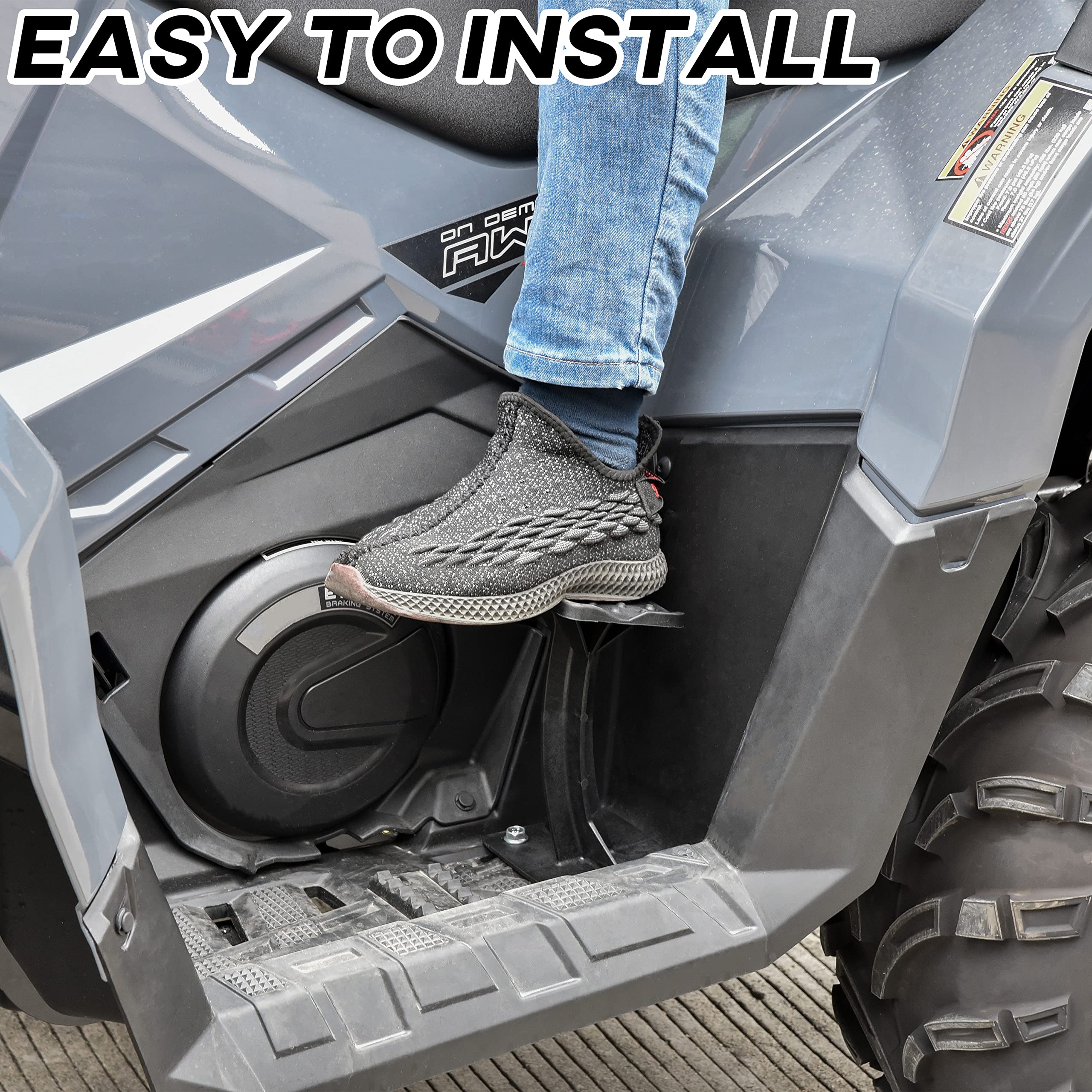 Sautvs Atv Passenger Foot Rest For Sportsman 570 450 H.O.21-24, Rear Lounger Foot Pedestal Foot Pegs Pedal Footboards For Polaris Sportsman 570 450 H.O. 2021-2024 Accessories (2Pcs)