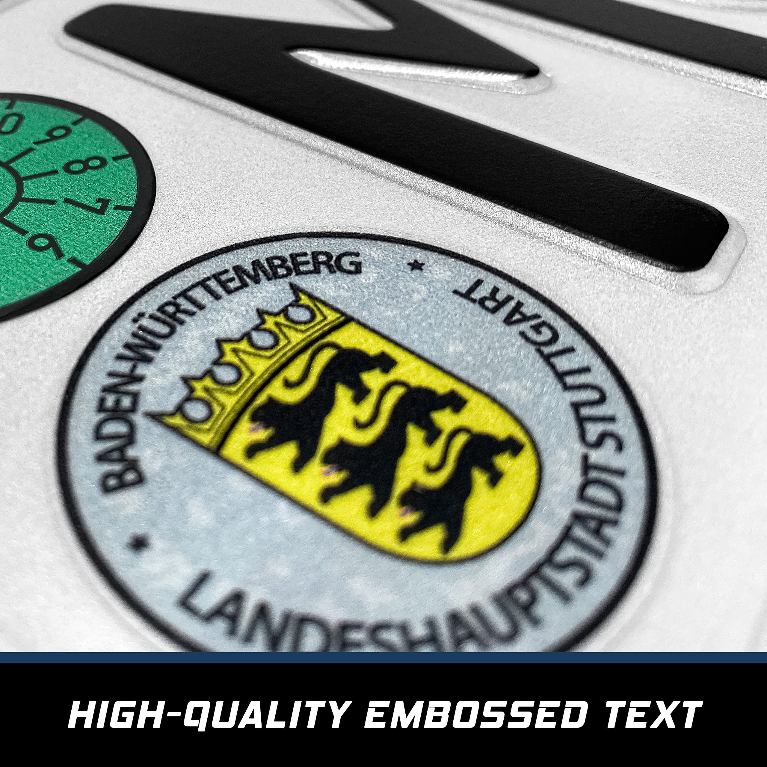 Custom German License Plate - Authentic German Euro Plate, Personalized, Embossed Aluminum License Plates