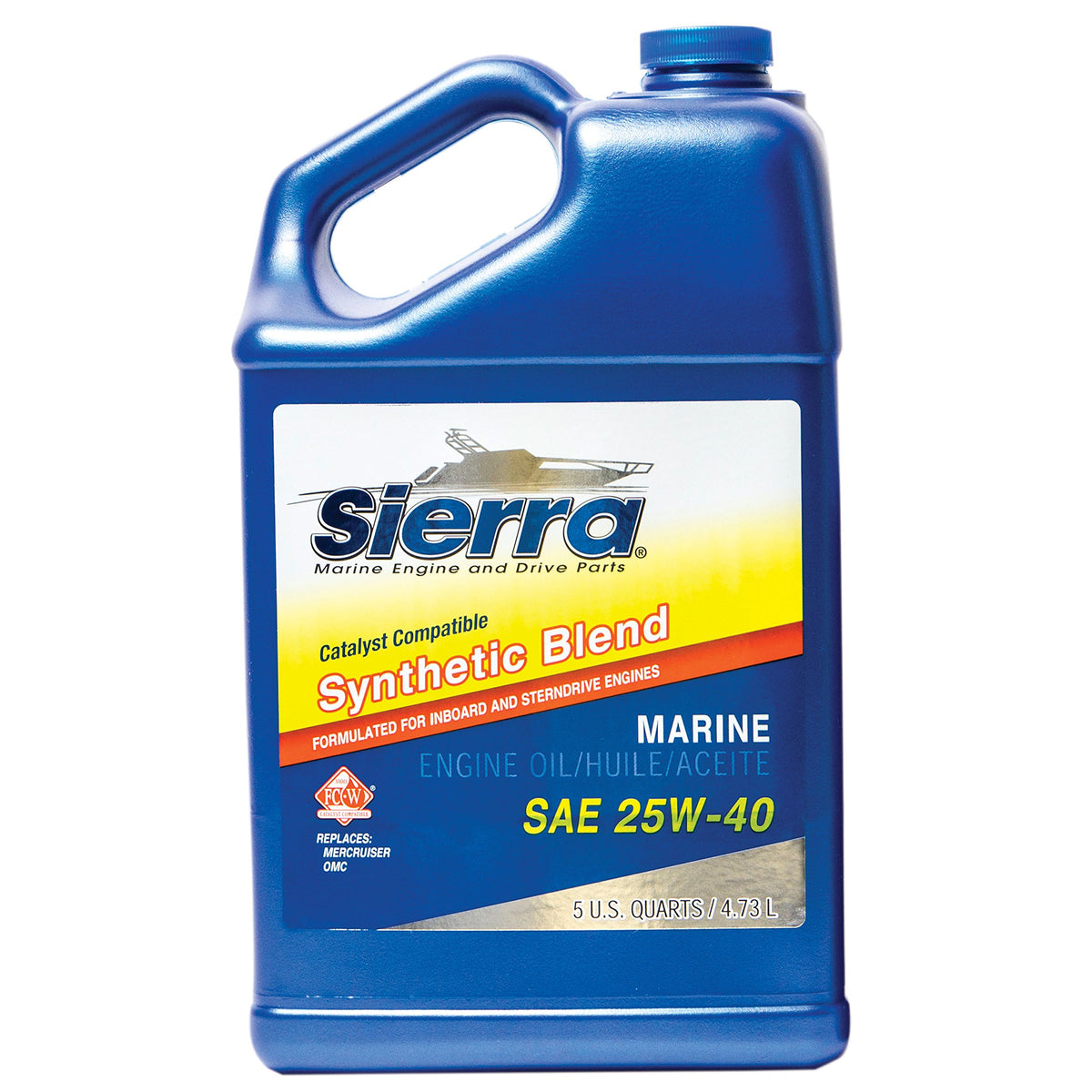 Sierra 18-9440Cat-4 25W-40 Synthetic Blend Catalyst Engine Oil - 5 Quart