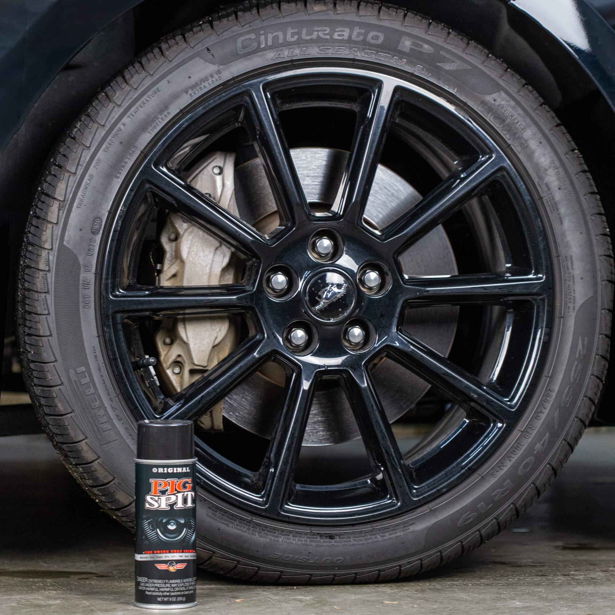 Pig Spit Original For Use On Motors, Transmissions, Vinyl And Black Plastic Trim Components And Tires | 9 Oz.| 2-Pack