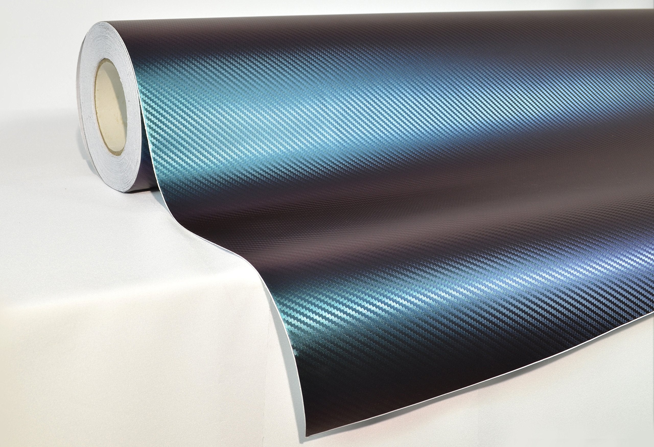 Vvivid® Xpo Purple To Blue Chameleon Carbon Fiber Vinyl Wrap Roll W/Air-Release Technology (1Ft X 5Ft)