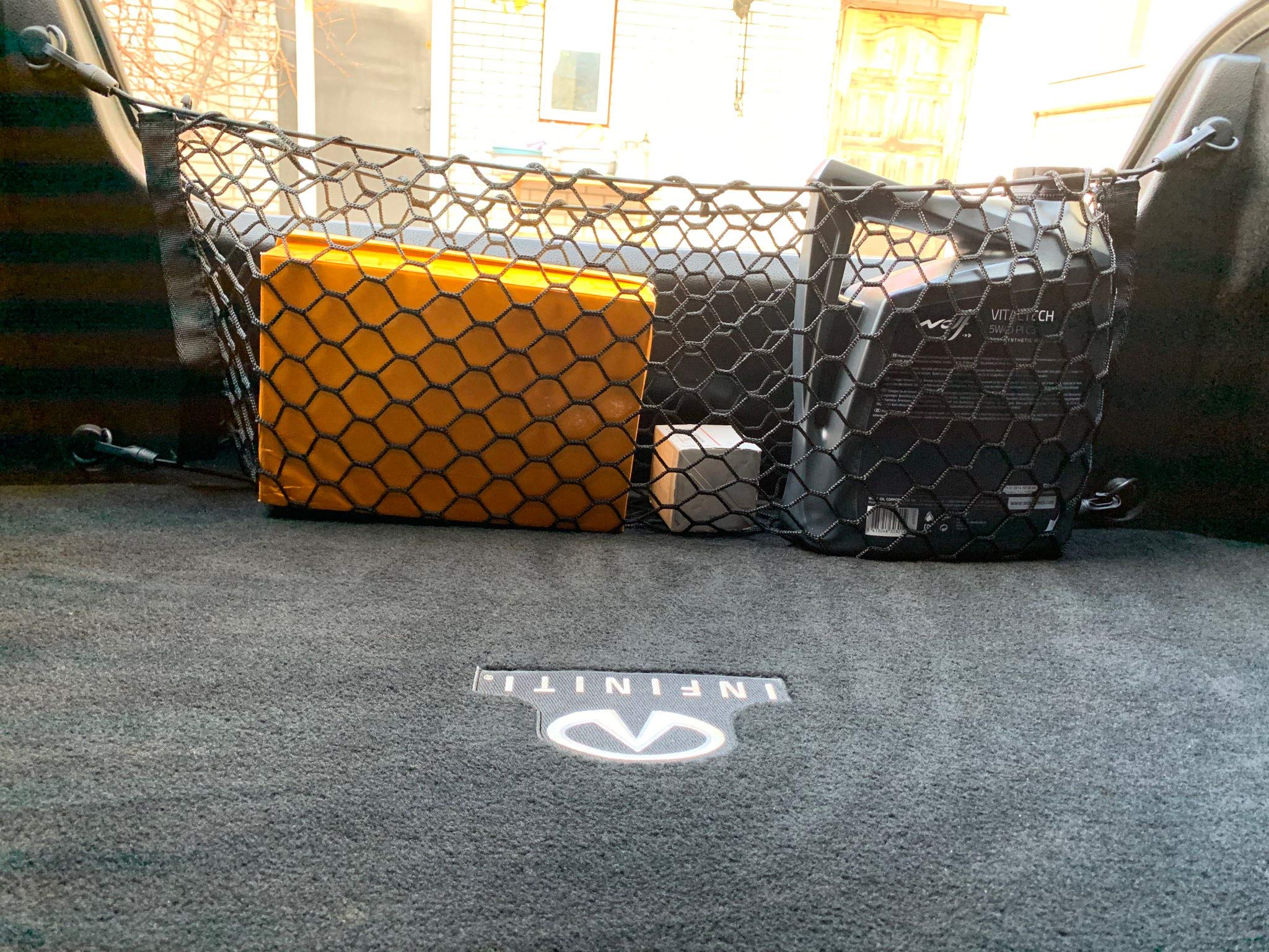 Envelope Style Trunk Cargo Net For Infiniti G25 2011 2012 G35 2007 2008 G37 2009 10 11 12 2013 Q40 2015 Sedan Only New