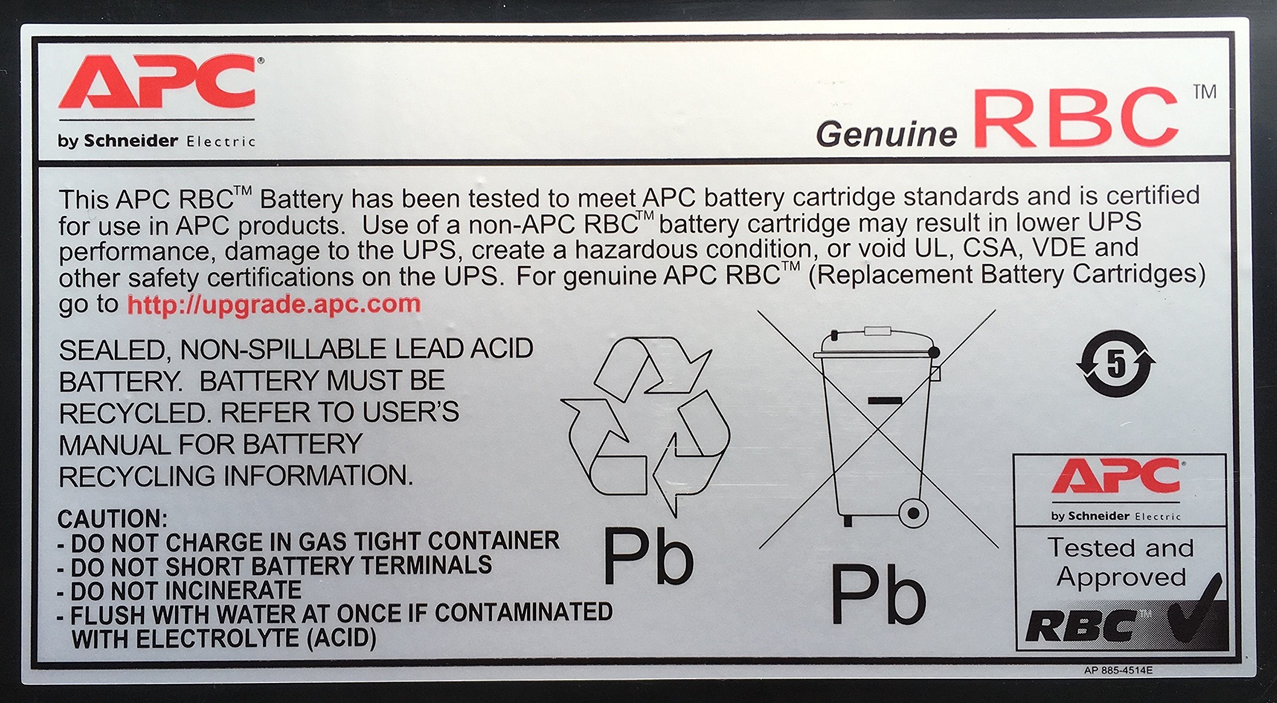 Ups Battery Apc  Rbc4 Rt