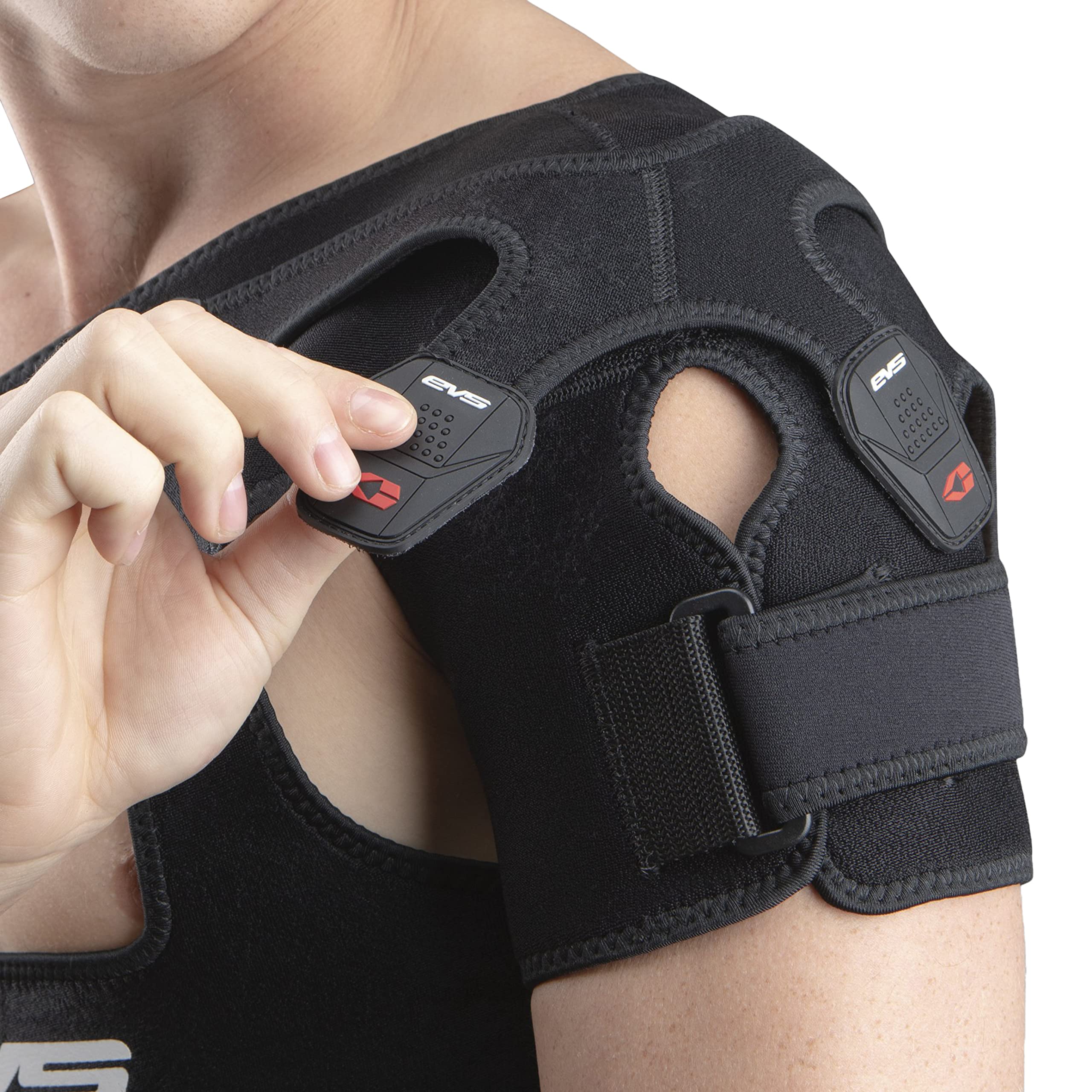 EVS SB05 Large Shoulder Brace for Motorcross - Black Mesh Fabric
