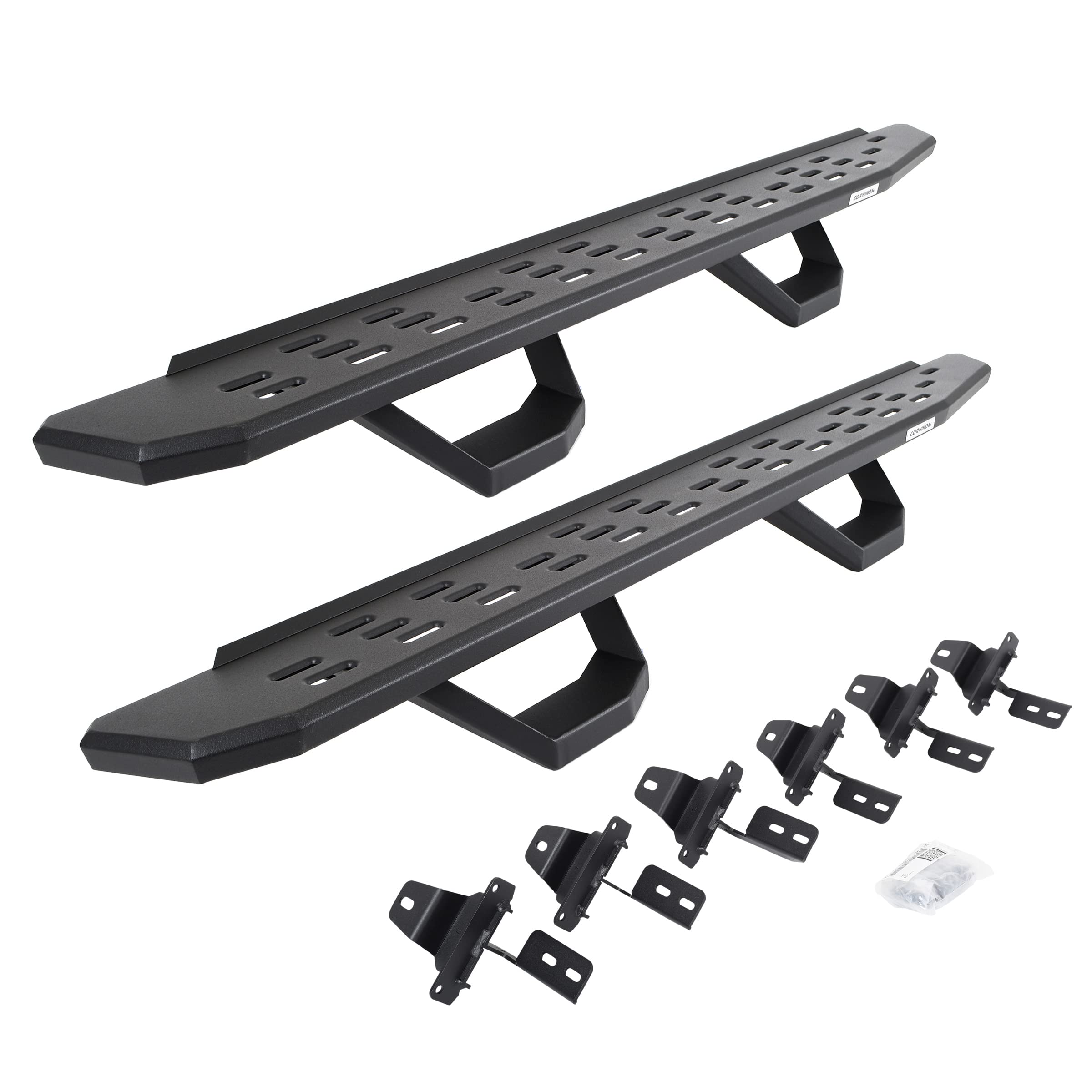 Rb30 Running Boards With Mounting Brackets, 2 Pairs Drop Steps Kit