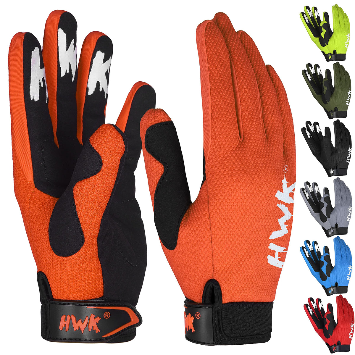 Hwk Motorcycle Gloves For Men & Women, Durable & Comfortable Tactical Gloves With Non Slip, Neoprene Palm Padding, Versatile & T