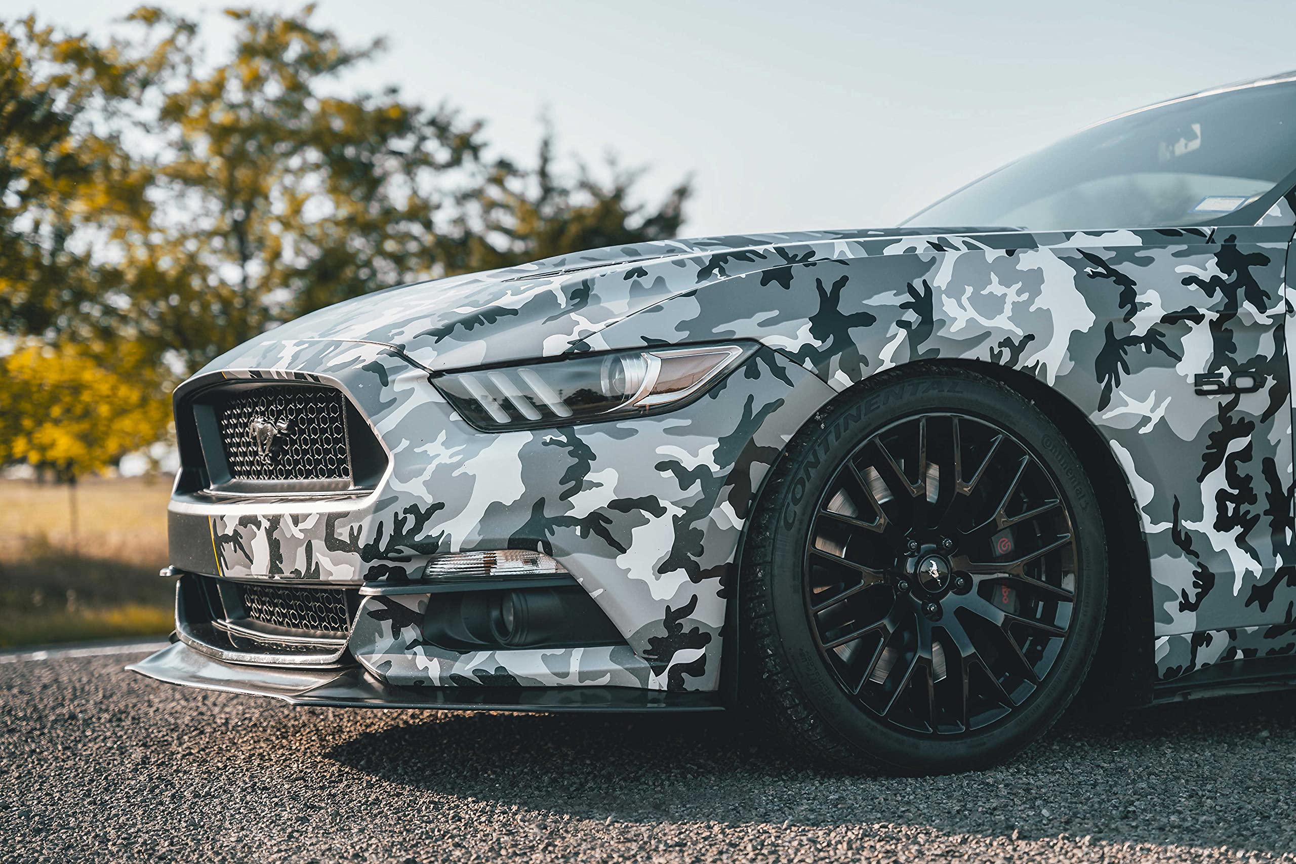 Vvivid Vinyl Camouflage Pattern Wrap Air-Release Adhesive Film Sheets (100Ft X 5Ft, Snow Camouflage)