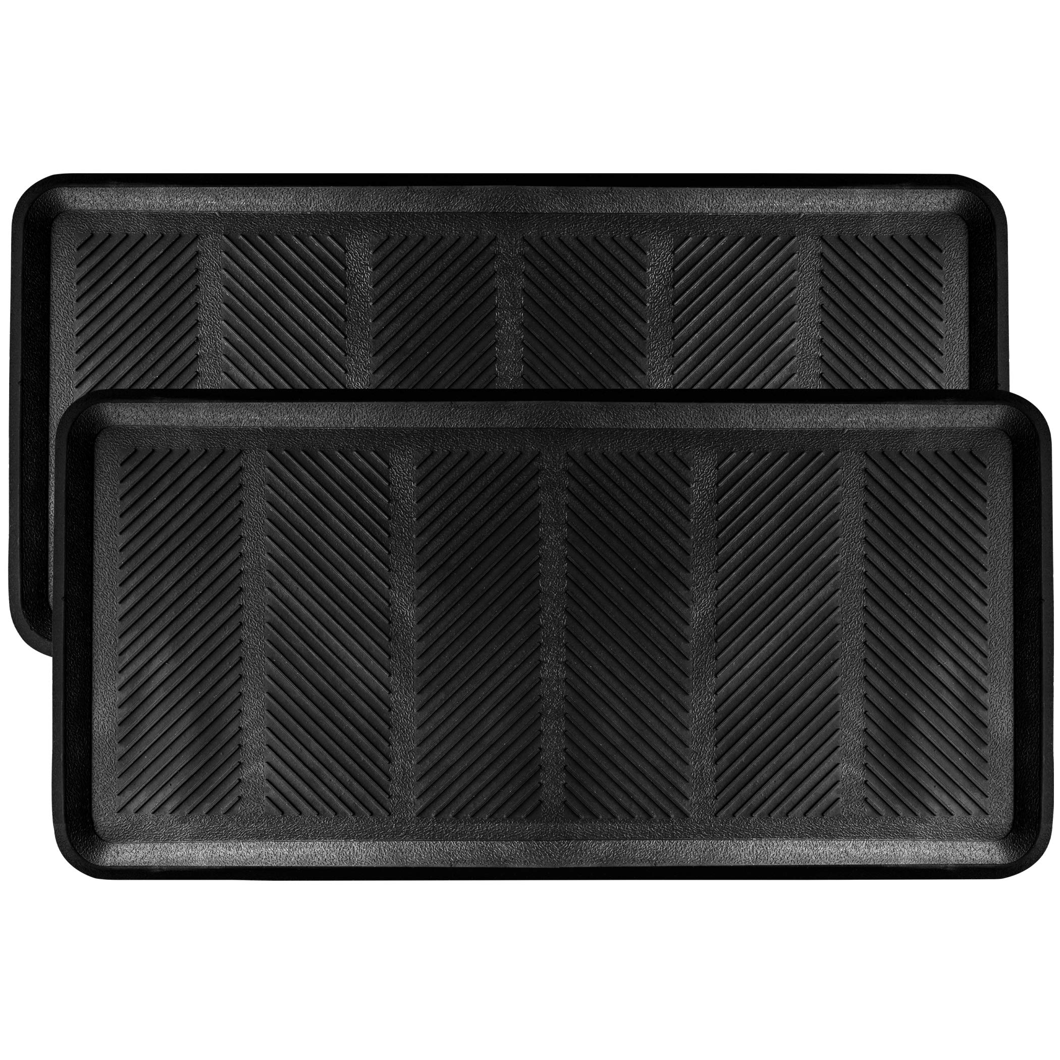 Safetycare Rubber Shoe & Boot Tray - Multi-Purpose - 32 X 16 Inches - 2 Mats