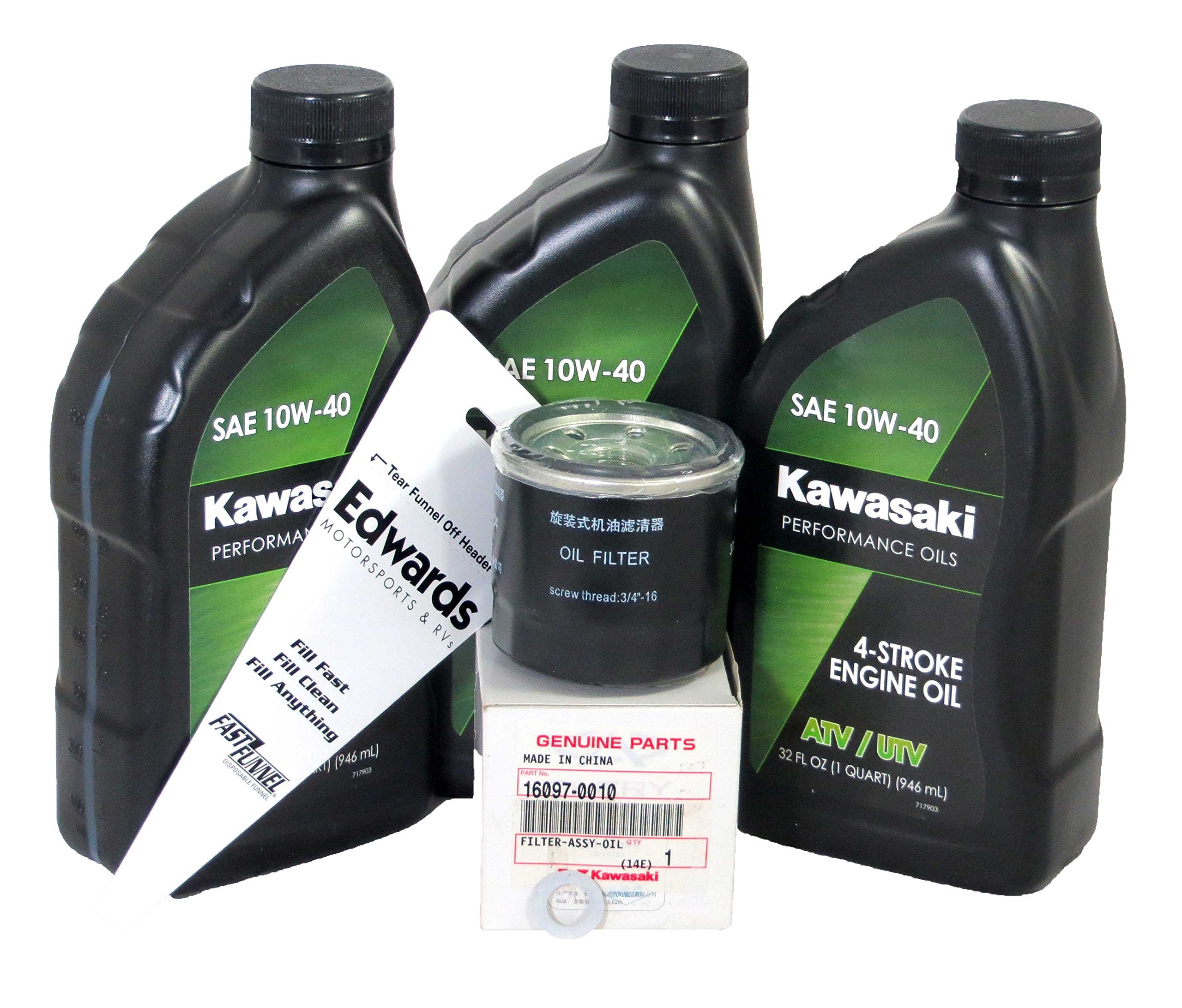 Edwards Oil Change Kit Fits 2015-2018 Kawasaki Mule Pro Fx Mule Pro Fxt