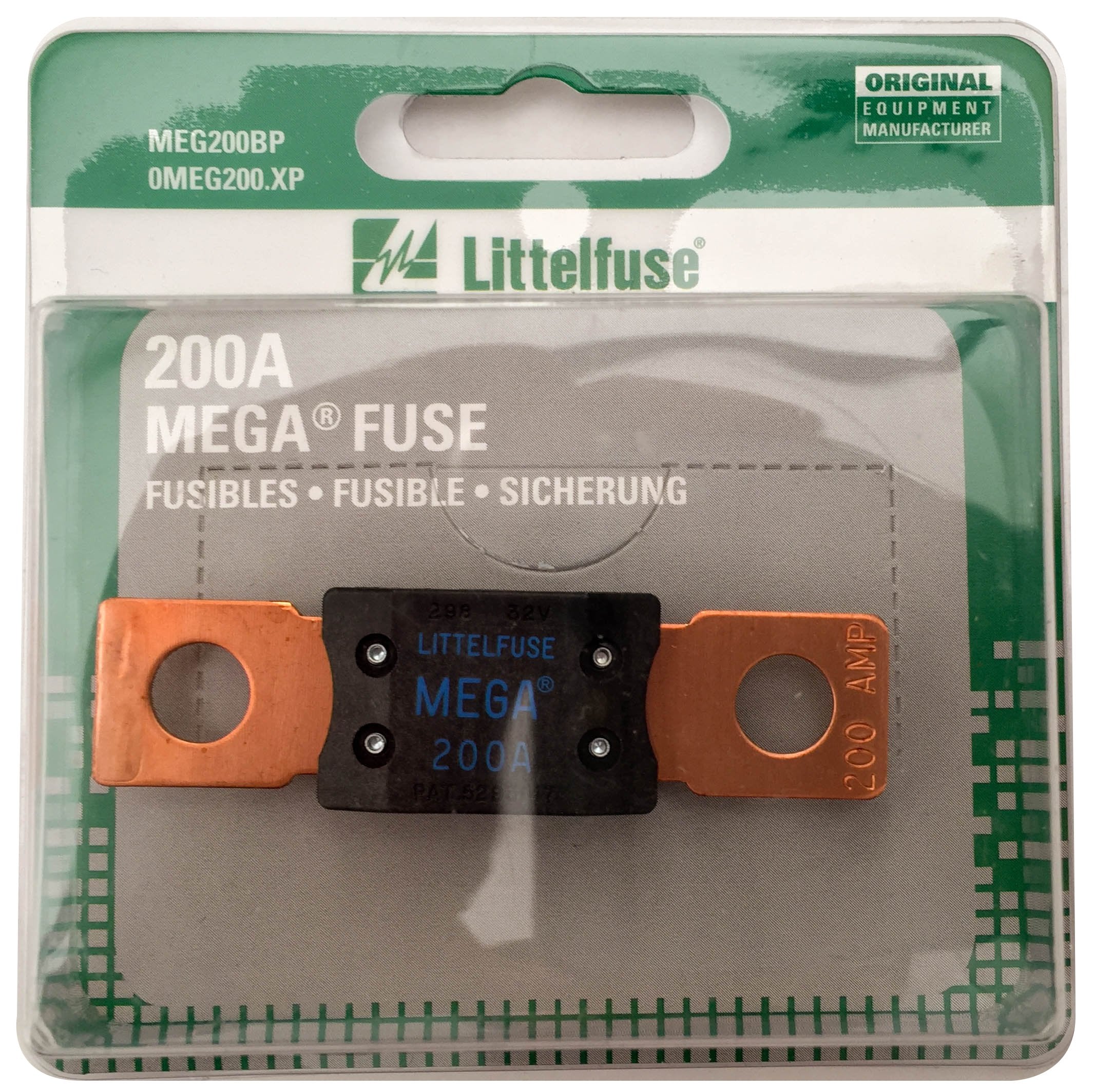 Littelfuse Meg200Xp Mega Slo-Blo Automotive Bolt-Down Fuse