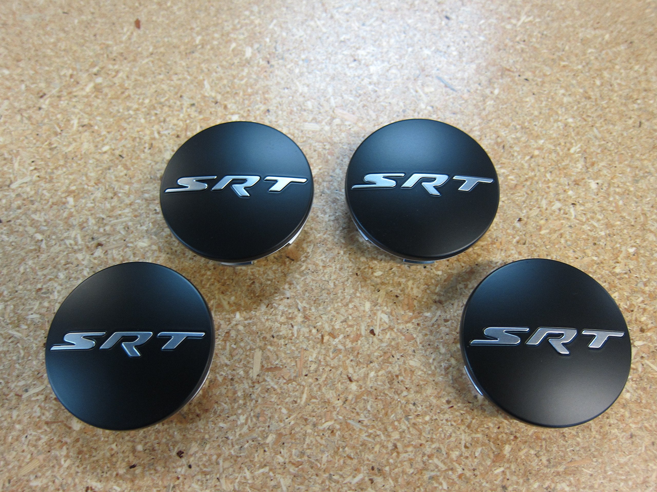 Mopar Dodge Challenger Charger Black Srt Wheel Center Cap Set Of 4 Oem