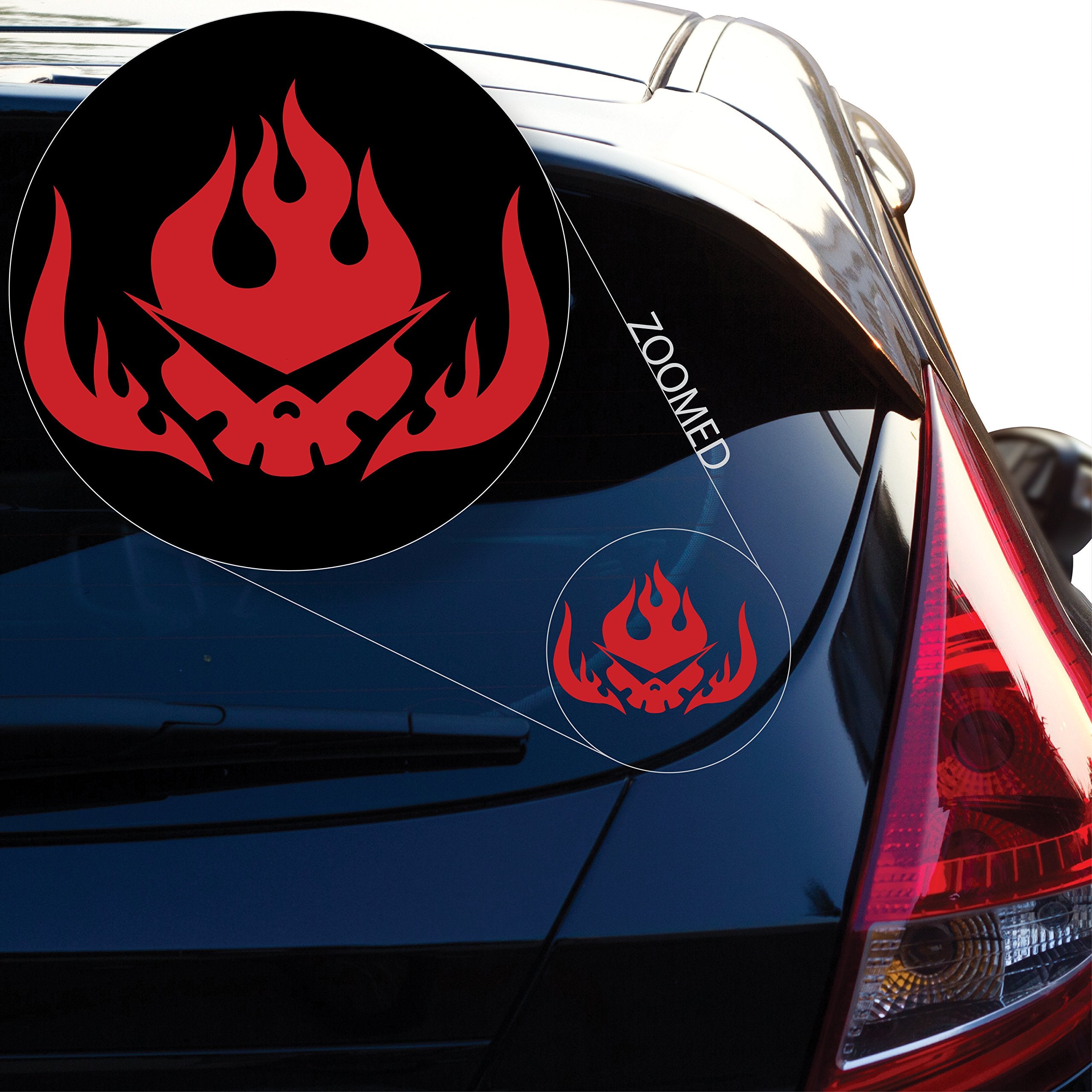 Yoonek Graphics Gurren Lagann Decal Sticker For Car Window, Laptop, Motorcycle, Walls, Mirror And More. Sku: 480 (4' X 5.2', Red)