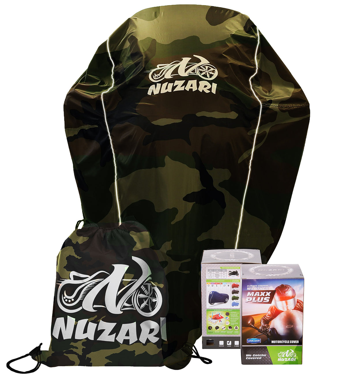 Breathable Motorcycle Cover W/Elastic Bottom. Premium Heavy Duty Outdoor Waterproof All Season Polyester W/Soft Screen Shield. U