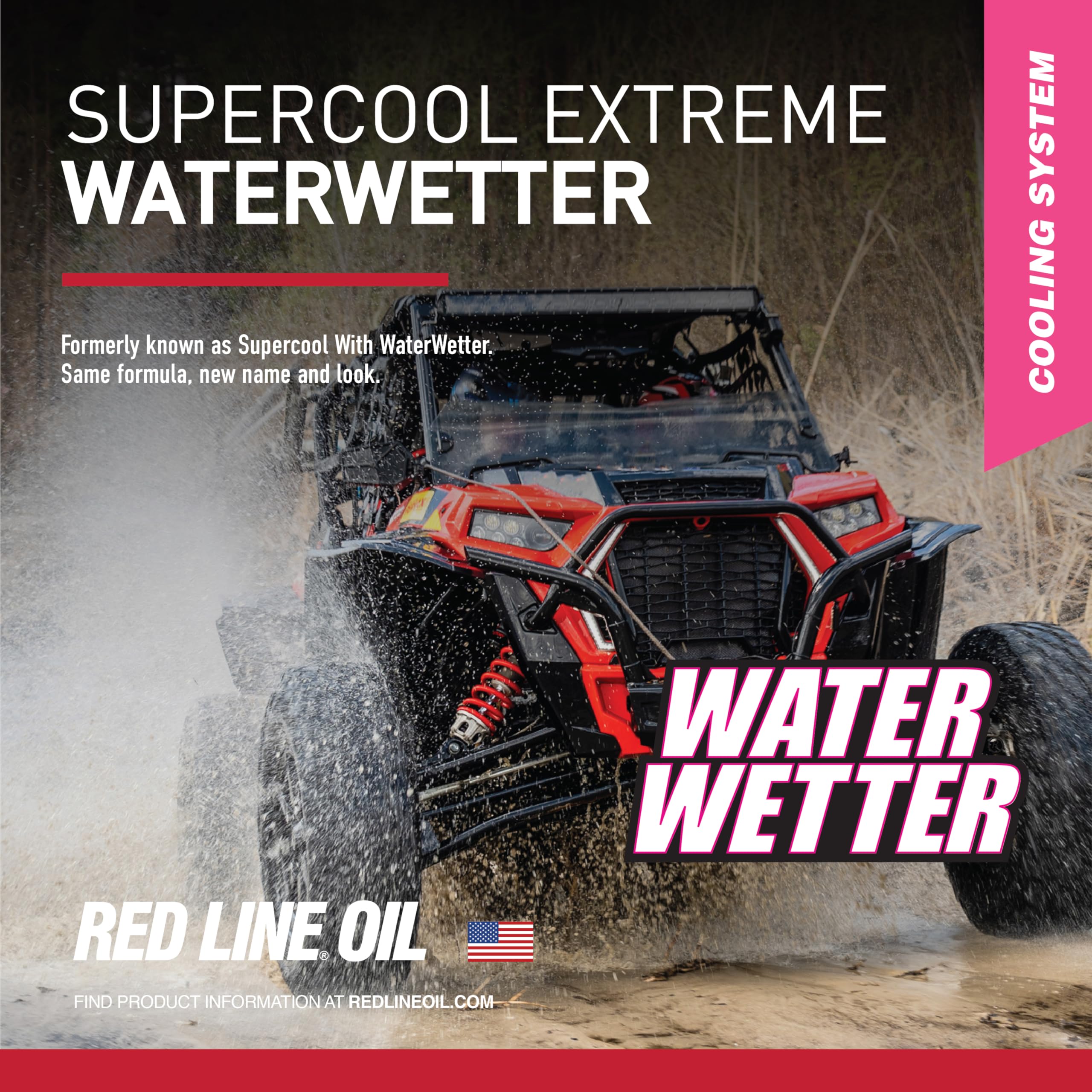 Red Line 80205, Supercool Extreme Powersports Coolant, Safe For Track, Street, Off-Roa - 1/2 Gallon (64 Ounces)
