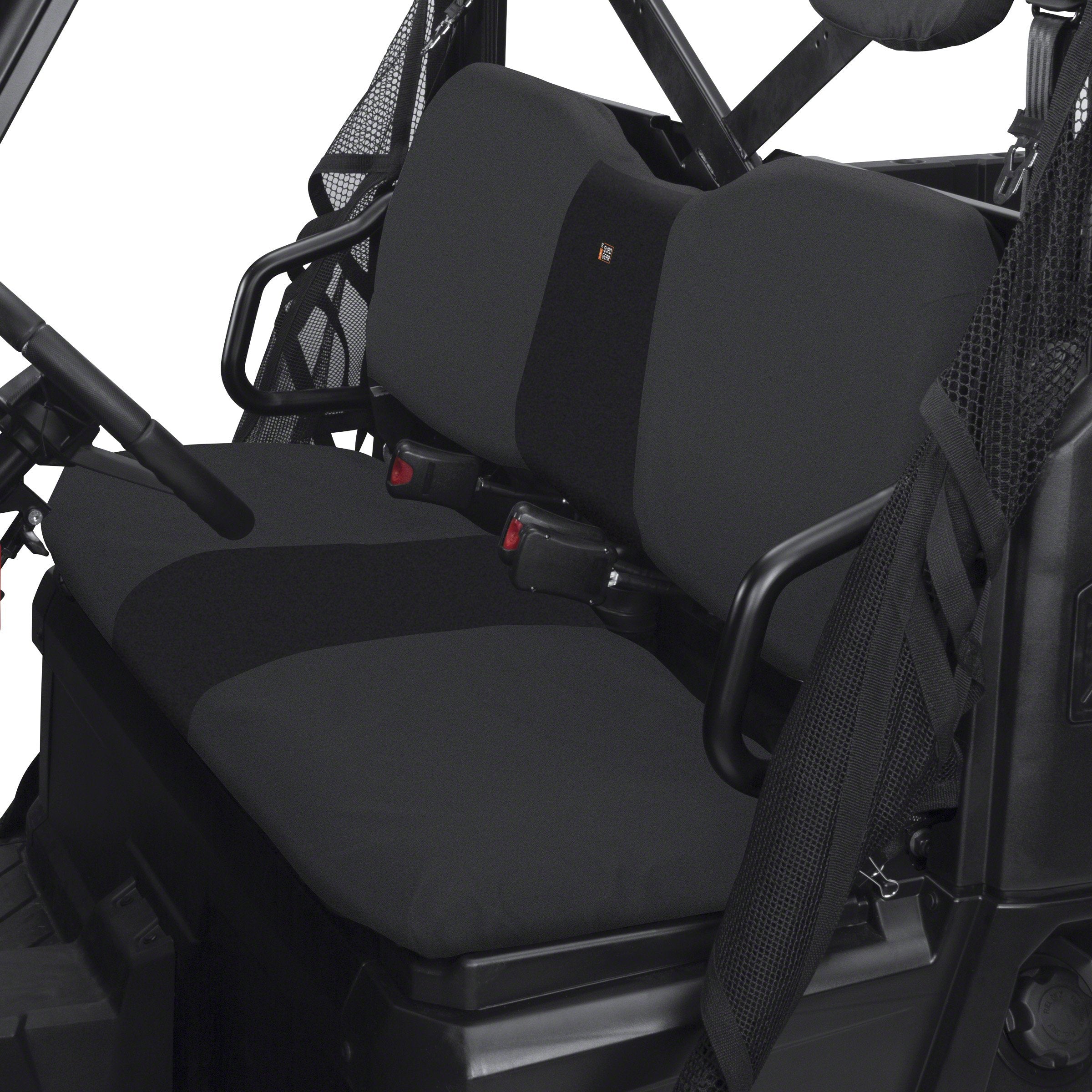 Classic Accessories Quadgear Utv Bench Seat Cover, Fits Polaris Ranger Full Size, 800, 6X6 800, Diesel (2015 Models And Older), Black