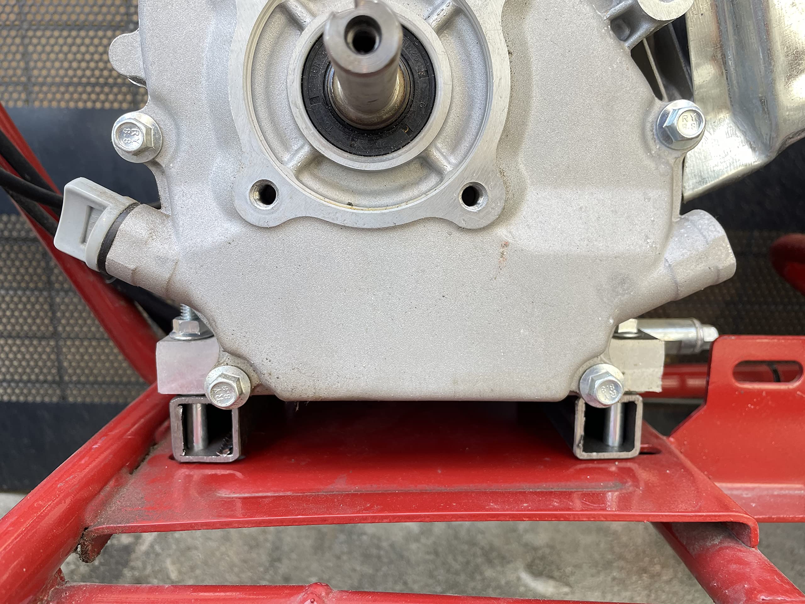 Pinkhatcat Engine Motor Mount Plate Riser Square Tube 1' X 1' For 4-7 Hp Engines With 3-1/8' Center Spacing For Predator 212Cc 196Cc Go Kart Mini Bike For Coleman Powersports Ct200U Ct200U-Ex Bt200X