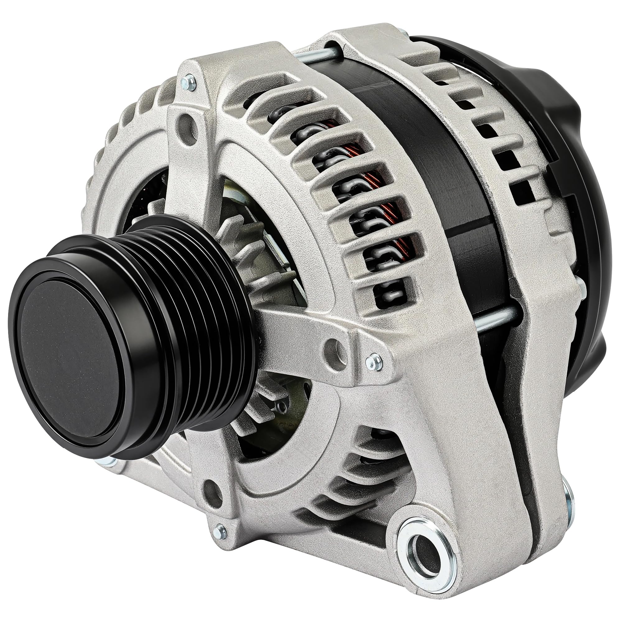 SCITOO Alternator Fits for Buick for Lucerne 3.9L 2009-2011 12V 140Amp CW 6-Groove Decoupler Pulley High Output Alternator 10421