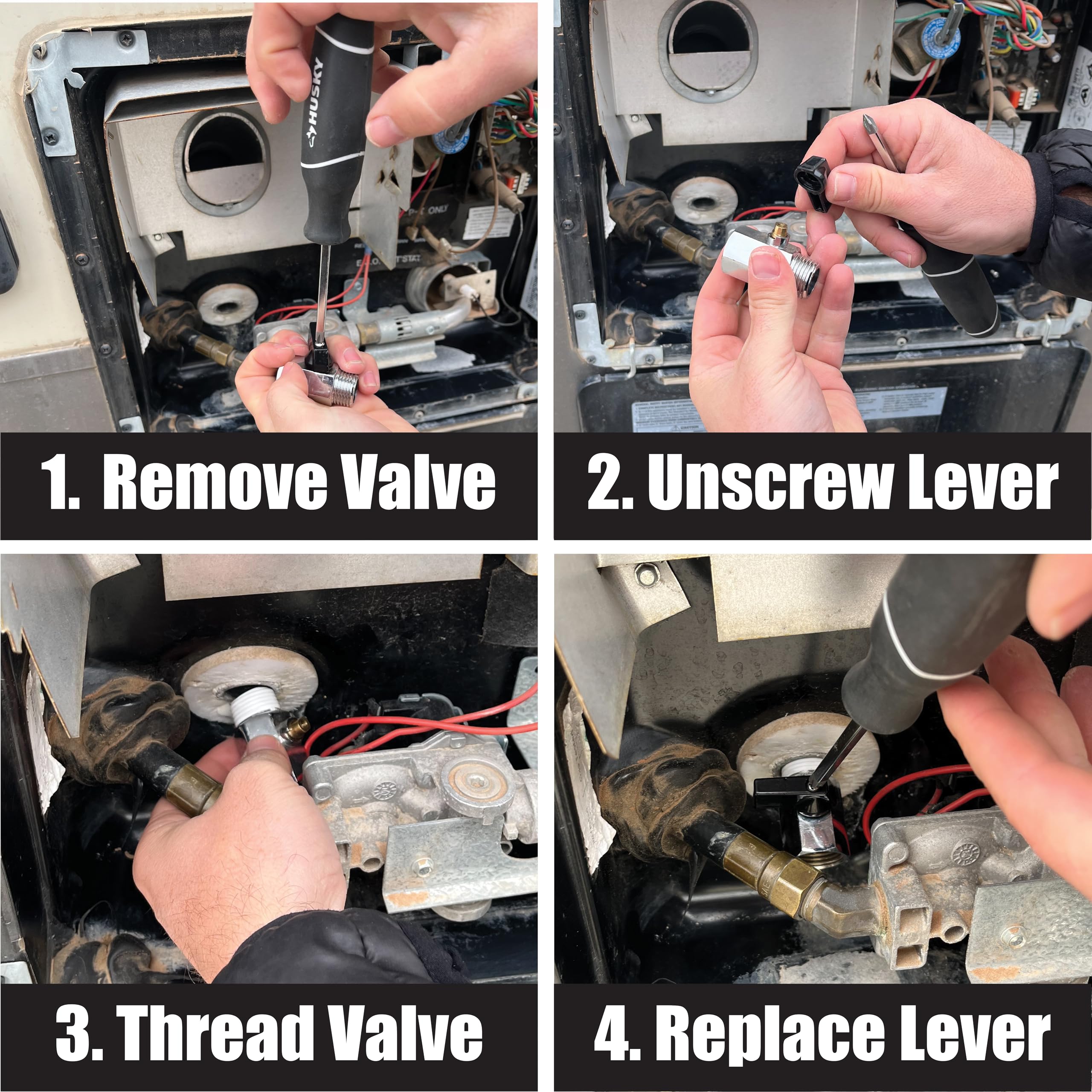 Halotronics 1/2' Rv Hot Water Drain Valve - Wide Mouth, Easy Access Replacement Drain Plug