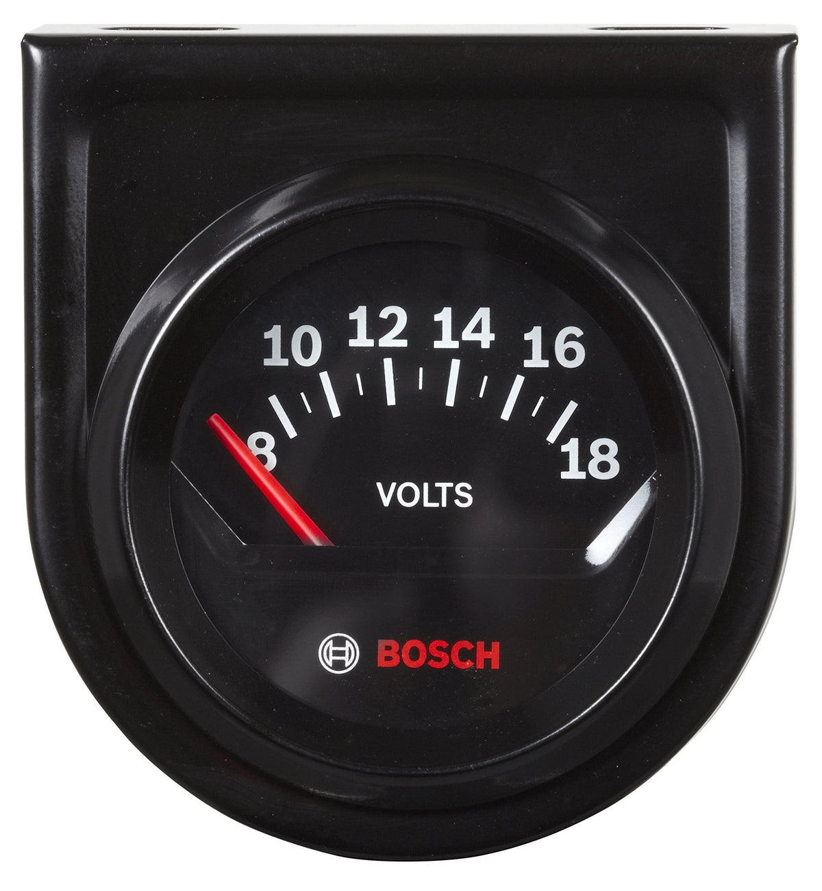 Actron Bosch Sp0F000051 Style Line 2'' Electrical Voltmeter Gauge (Black Dial Face, Black Bezel),White