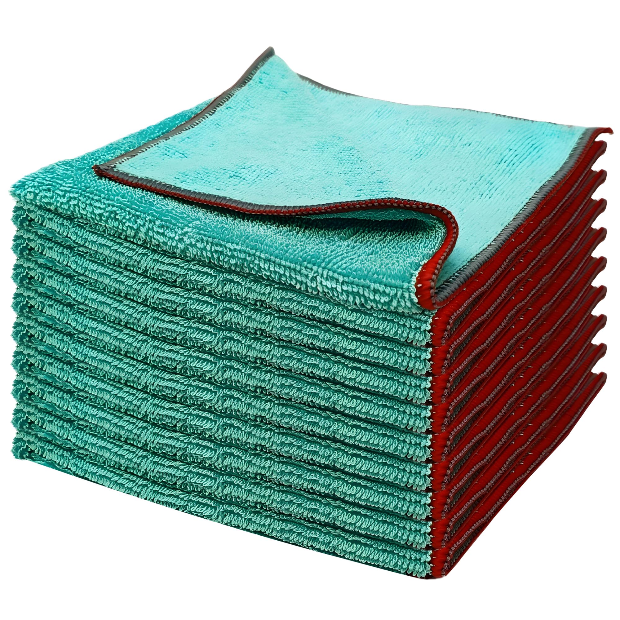 Greenfound 5 Pack car Drying Towels,Green