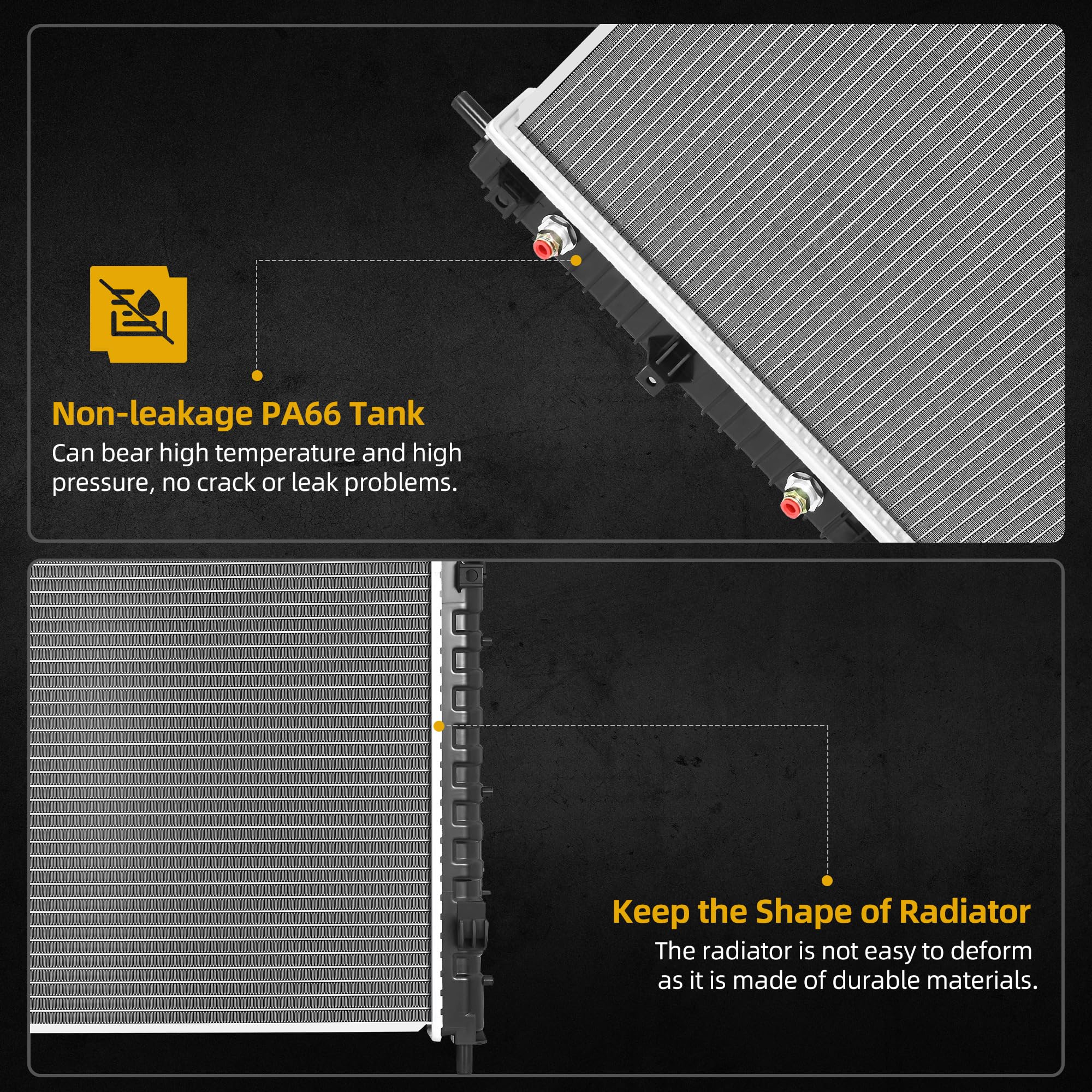 Dwvo Radiator Compatible With 2009 2010 2011 2012 2013 2014 2015 2016 2017 Chevrolet Traverse 2007-2017 Gmc Acadia 2017 Acadia L