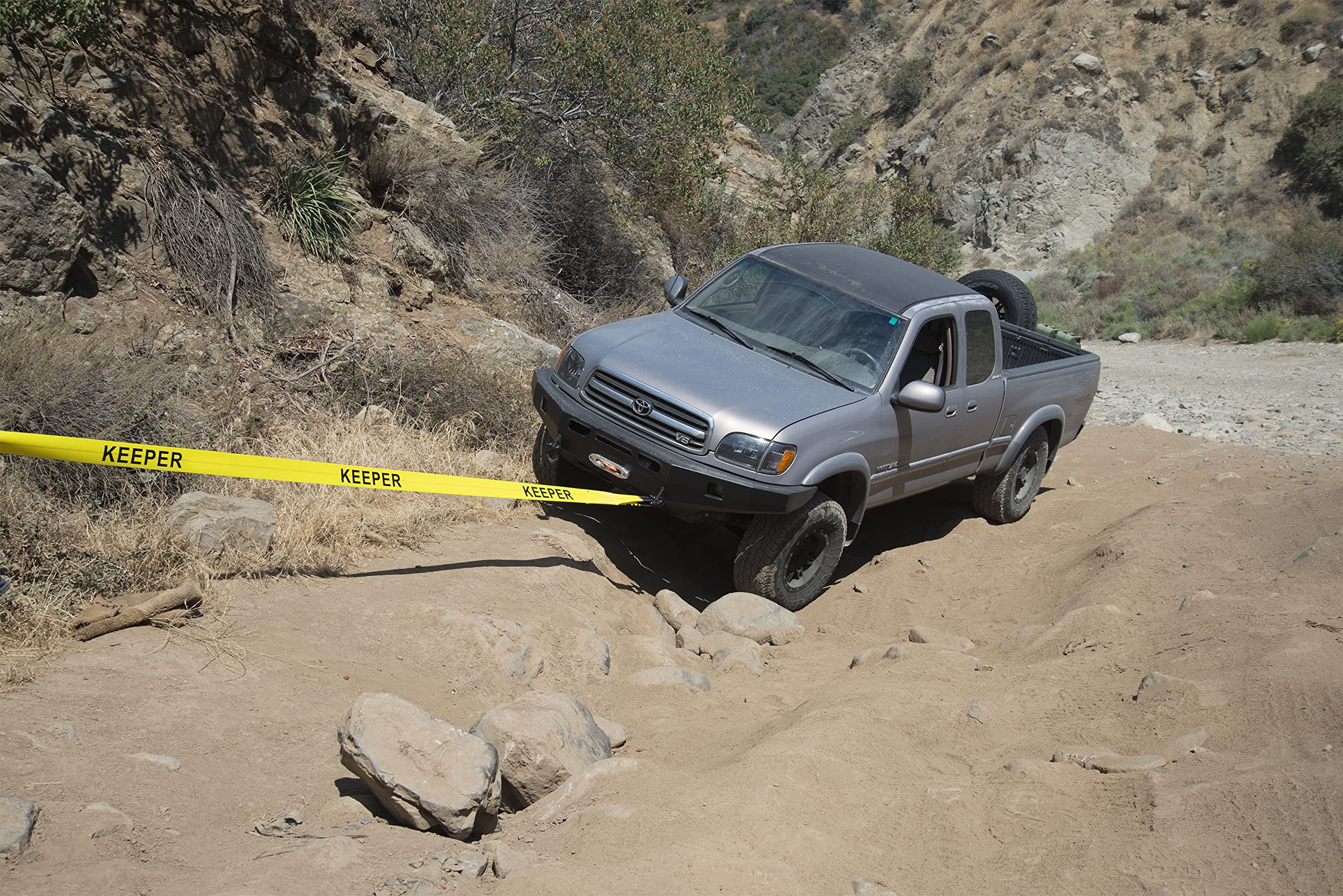 KEEPER Tow Straps Heavy Duty with Loops - 3 x 20' Towing and Recovery Rope, 22,500 lbs Break Strength - Designed for Trucks, S