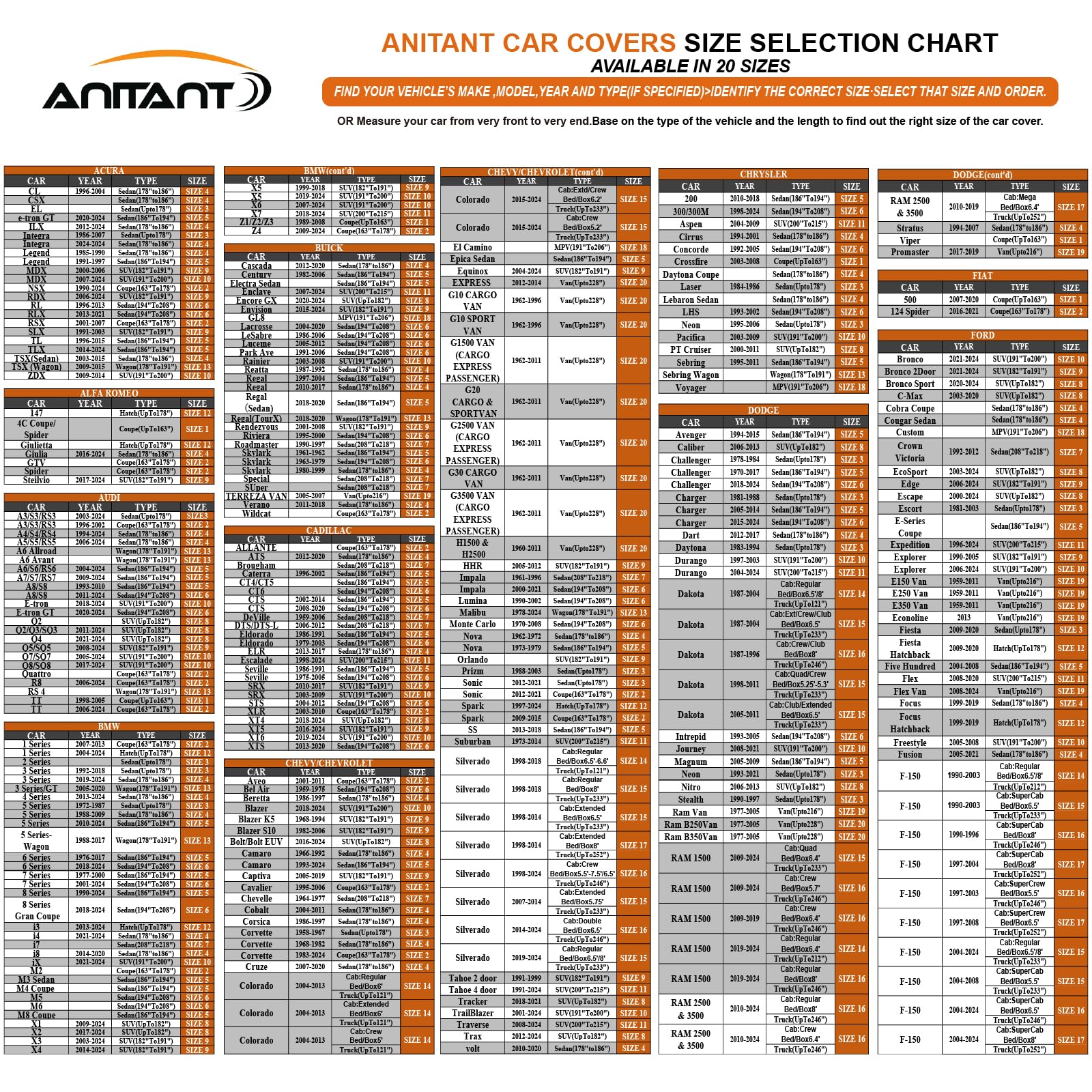 Anitant Car Cover Waterproof All Weather Snow Durability Small Suv Covers 2 Door Cover Uv Rain Protection Scratch Free Cotton Su