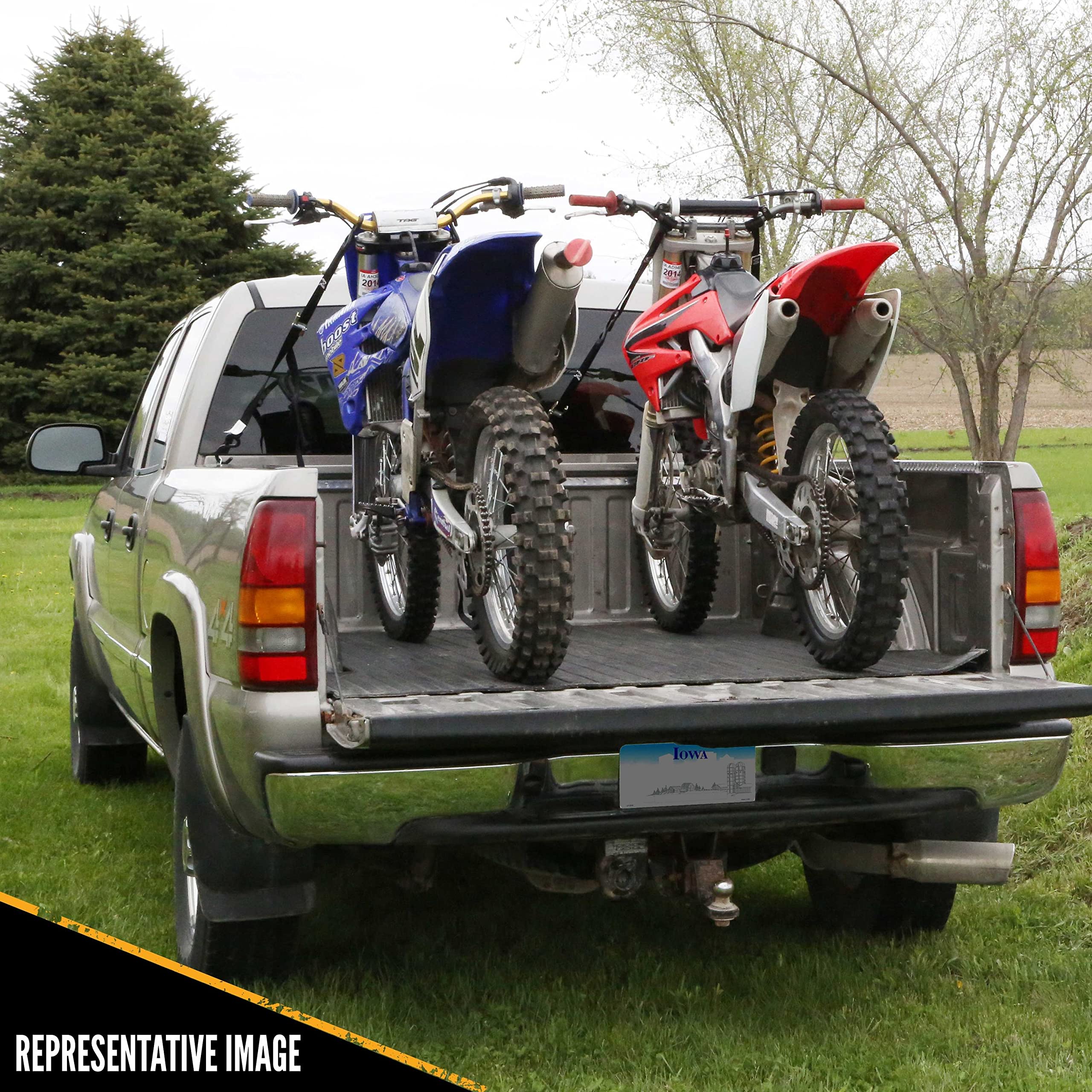 US Cargo Control L Track Double Stud Fitting with Large Opening, Use with L Track Rails in Your Truck Or Trailer to Create an Instant Tie-Down Point, Working Load Limit of 1,666 Pounds, 4 Pack