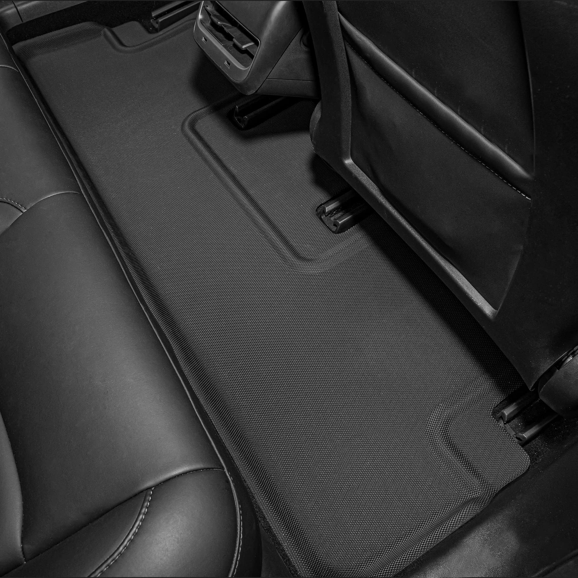 Oedro Floor Mats & Backrest Mat Fit For Tesla Model Y 7 Seater 2025-2020, All Weather Tpe Custom Fit For Model Y Floor Mats Acce