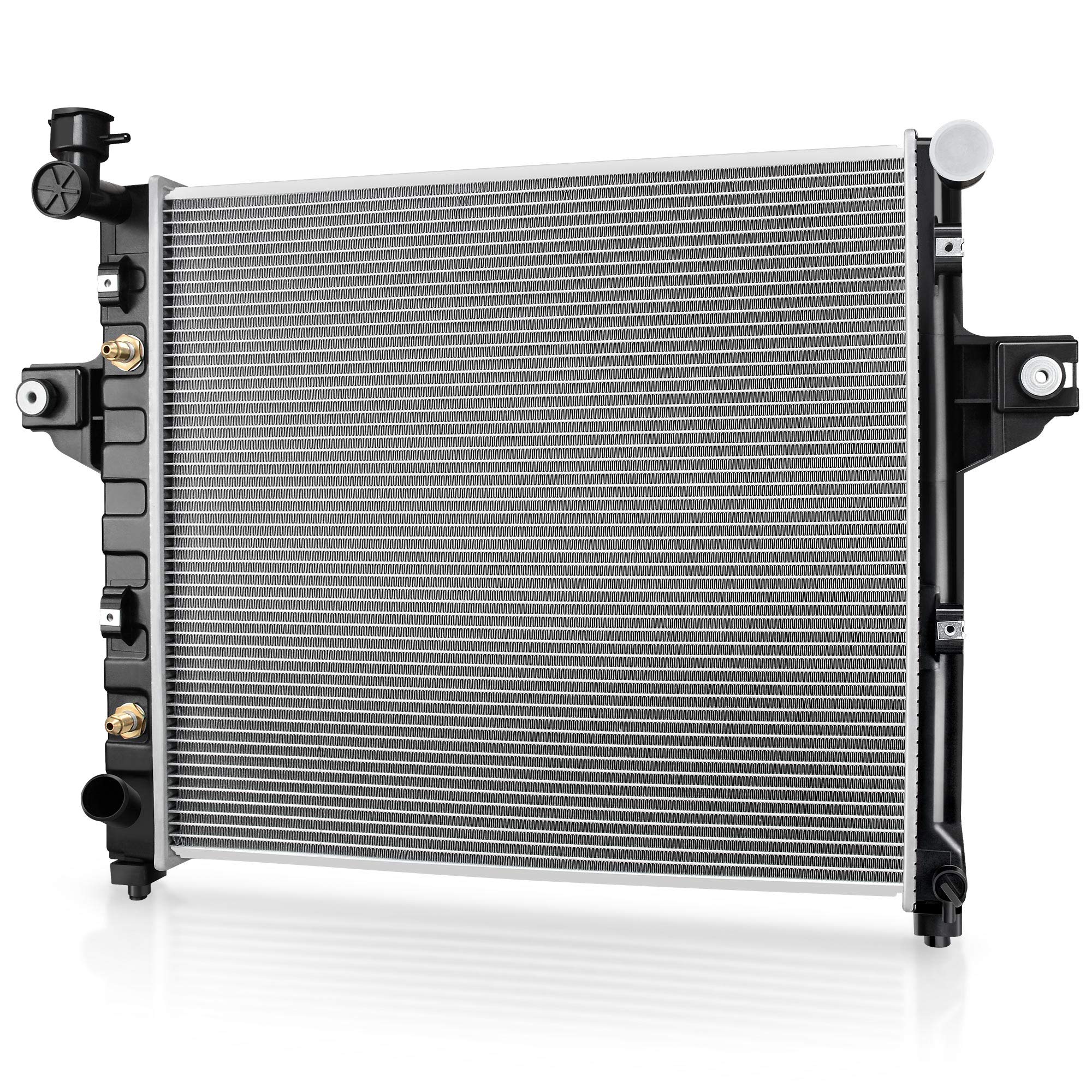 Dwvo Radiator Complete Radiator Compatible With 1999-2004 Jeep Grand Cherokee 6Cyl 4.0L L6 Dwrd1006