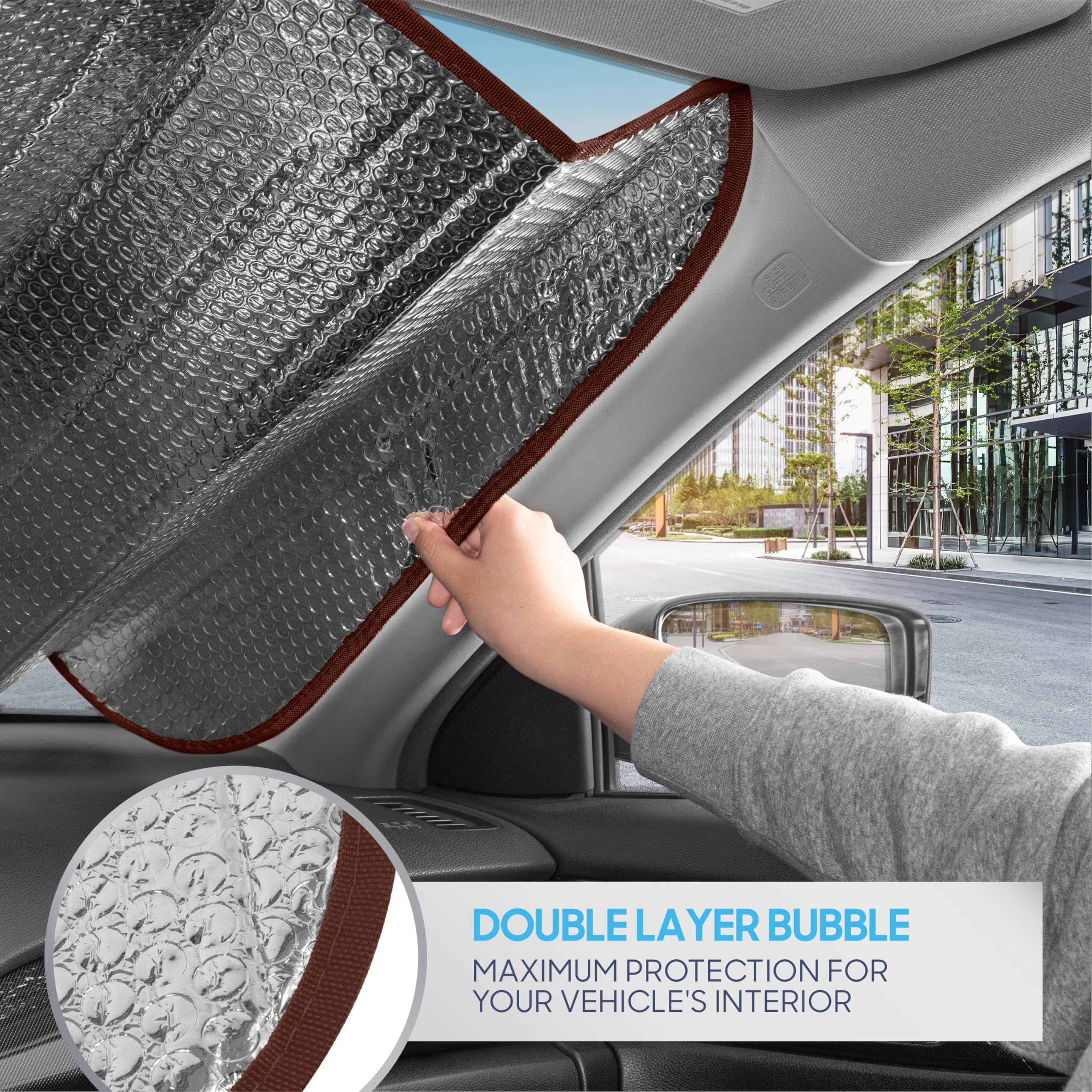 Bdk Car Windshield Sun Shade Cover Foldable Accordion Front Windshield Sun Shade For Suv Car Sun Shade Windshield Cover Sun Shad