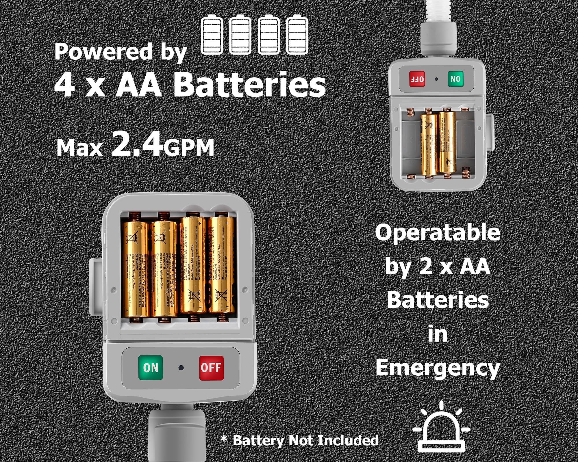 PETASOON Fuel Transfer Pump Battery Powered Electric Portable Gas Can Tank Pump for Gasoline Diesel kerosene Liquid with Flexibl