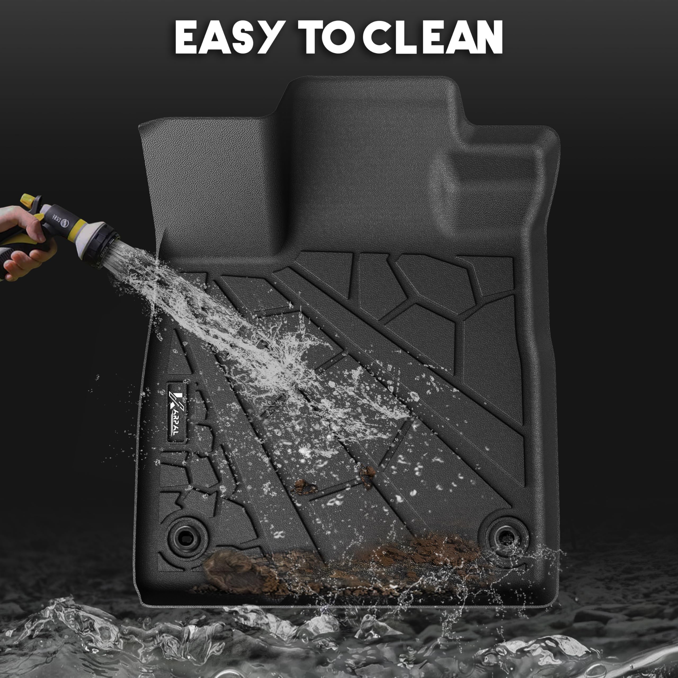 Karpal Floor Mats Fit For 2023 2024 2025 Honda Pilot, Tpe Rubber All Weather Protection Heavy Duty Floor Liners Accessories Anti