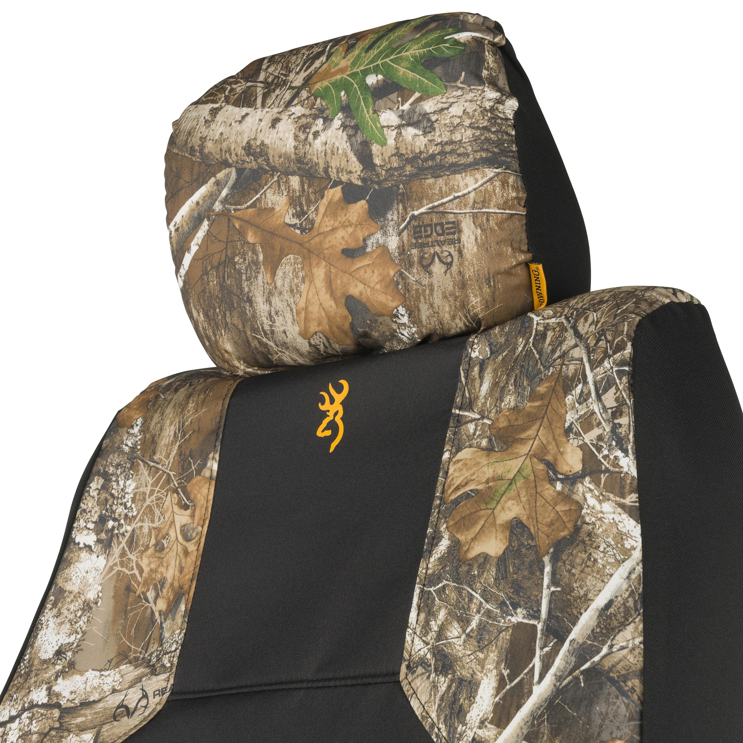 Browning Universal Low Back And Bench Seat Covers, Water And Dirt Resistant Car, Truck, And Suv Seat Covers, Realtree Edge (Excu
