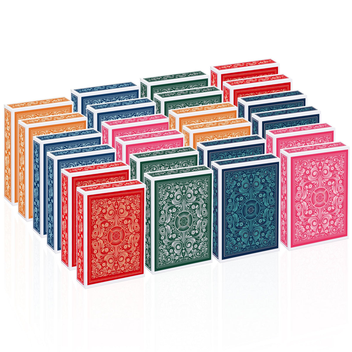 Timenued Playing Cards Bulk,24 Decks Of Cards,24 Pack Poker Cards Set,Standard Playing Cards With A Colorful Gift Box,Suitable V